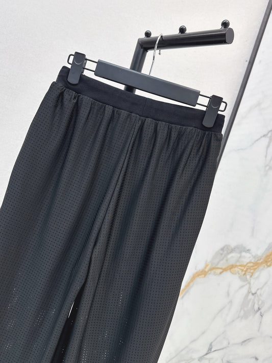 Gu* 25ss mesh pants with web