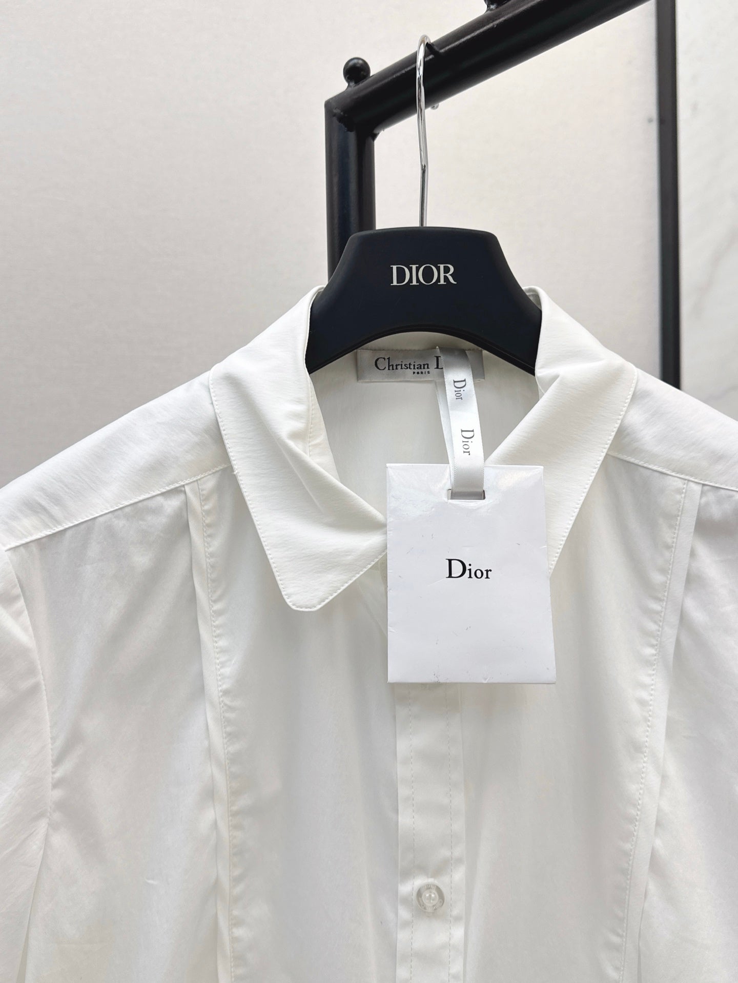 D*r 25ss Cropped shirt with bee embroidery