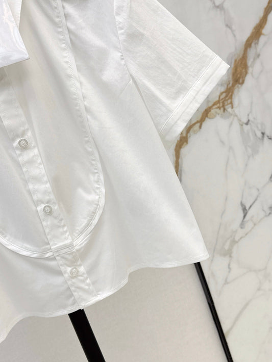 D*r 25ss Cropped shirt with bee embroidery