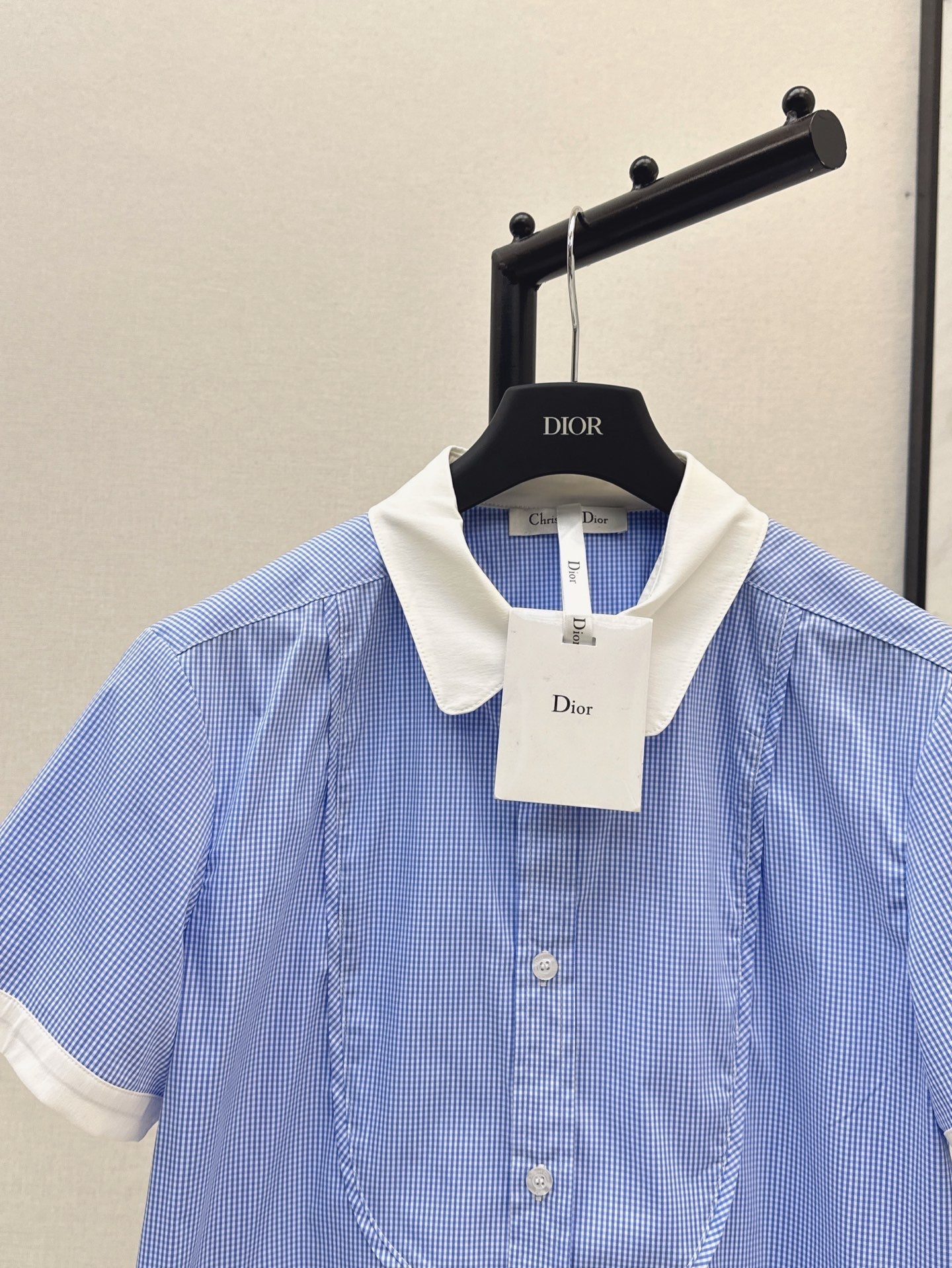 D*r 25ss Cropped shirt with bee embroidery