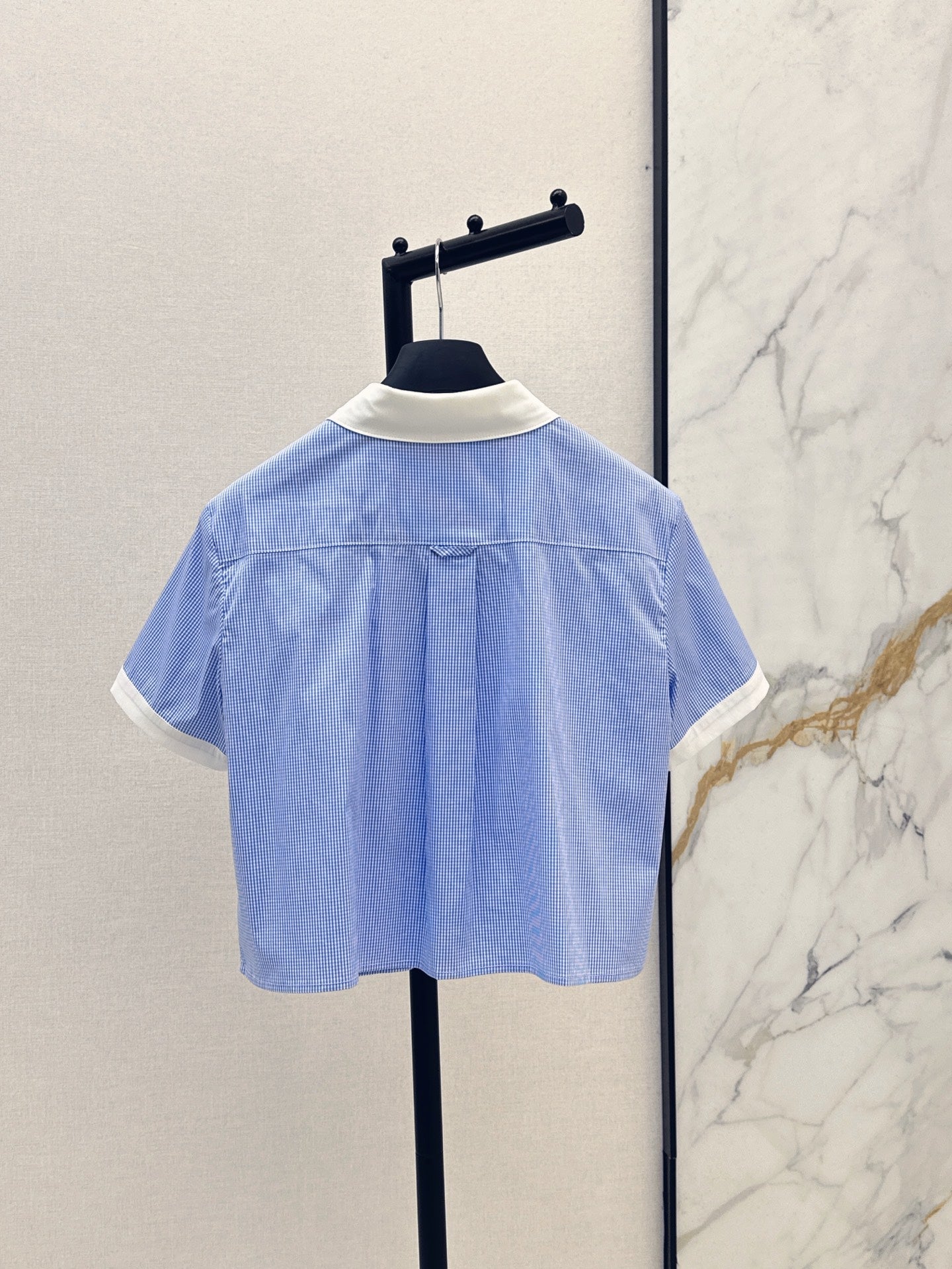 D*r 25ss Cropped shirt with bee embroidery