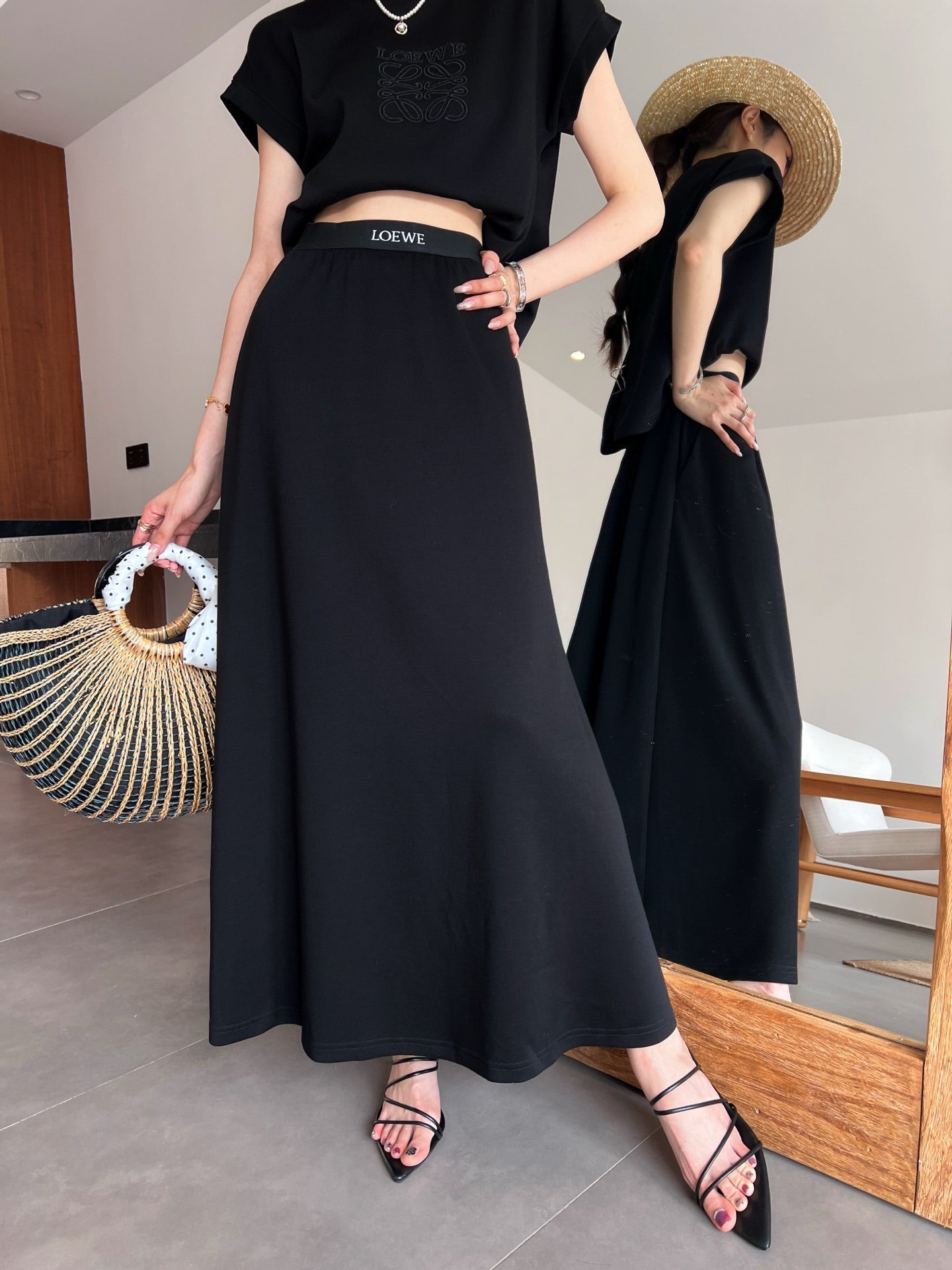 Loe*25ss cotton casual suit