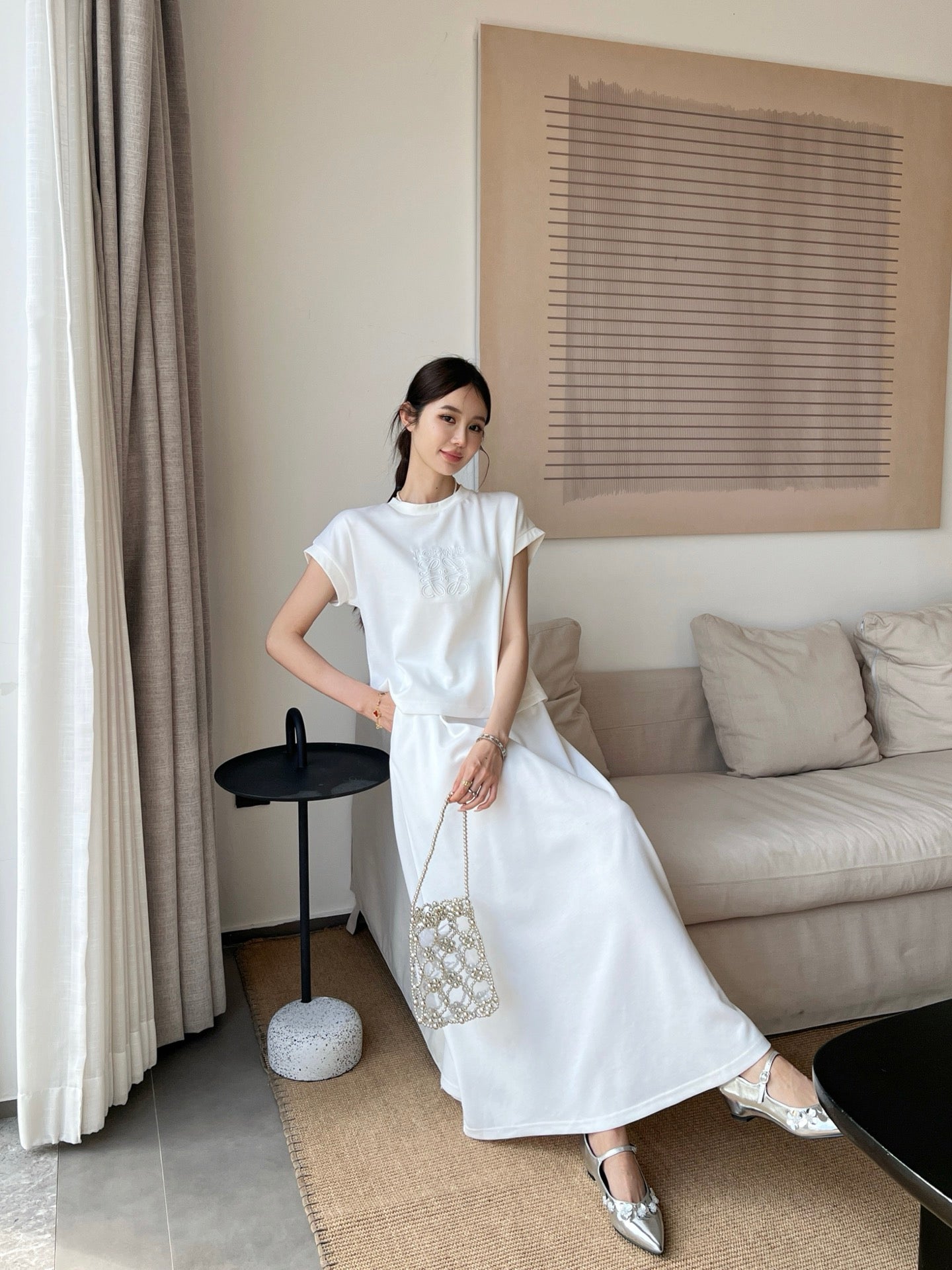 Loe*25ss cotton casual suit