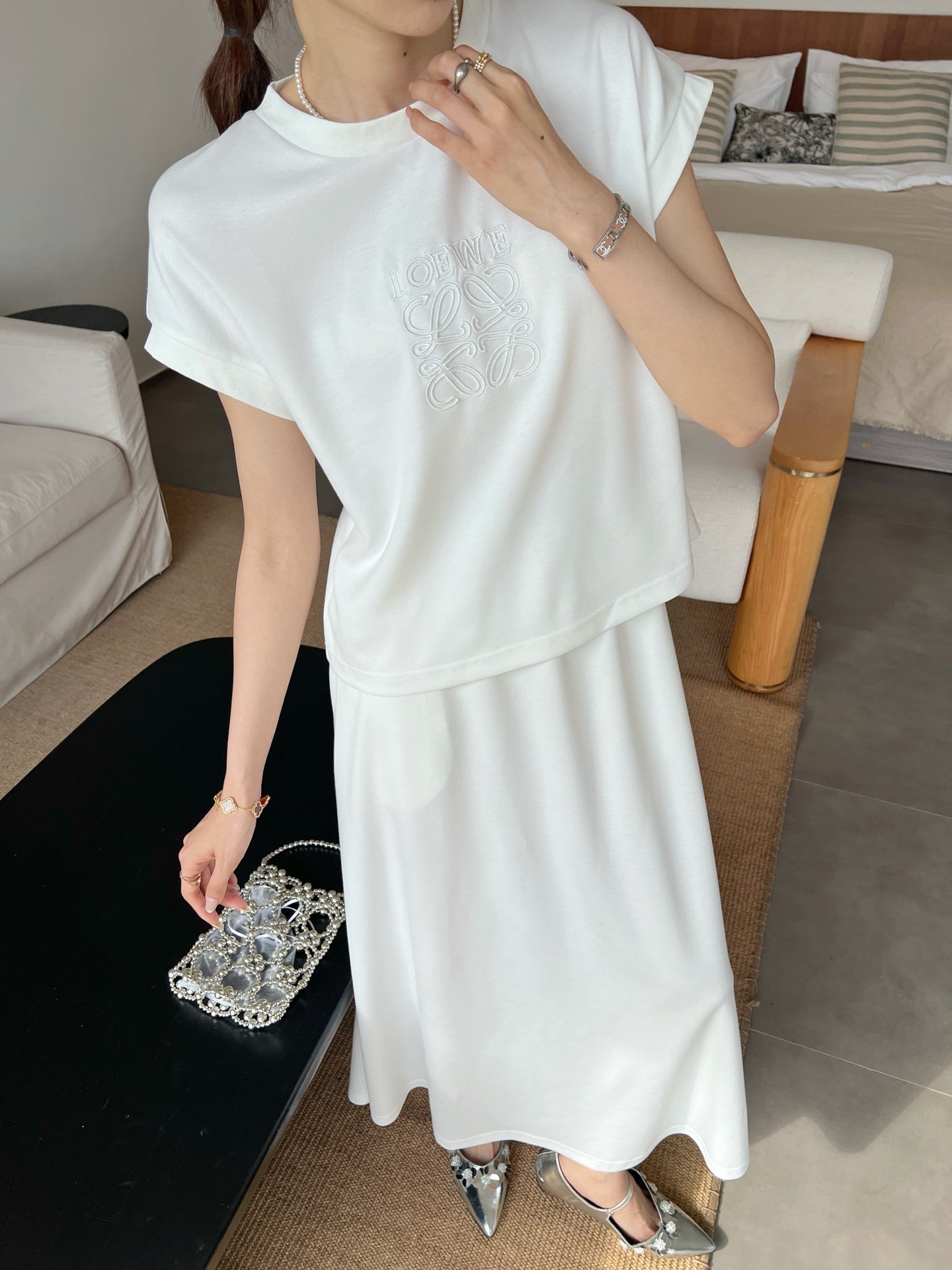 Loe*25ss cotton casual suit