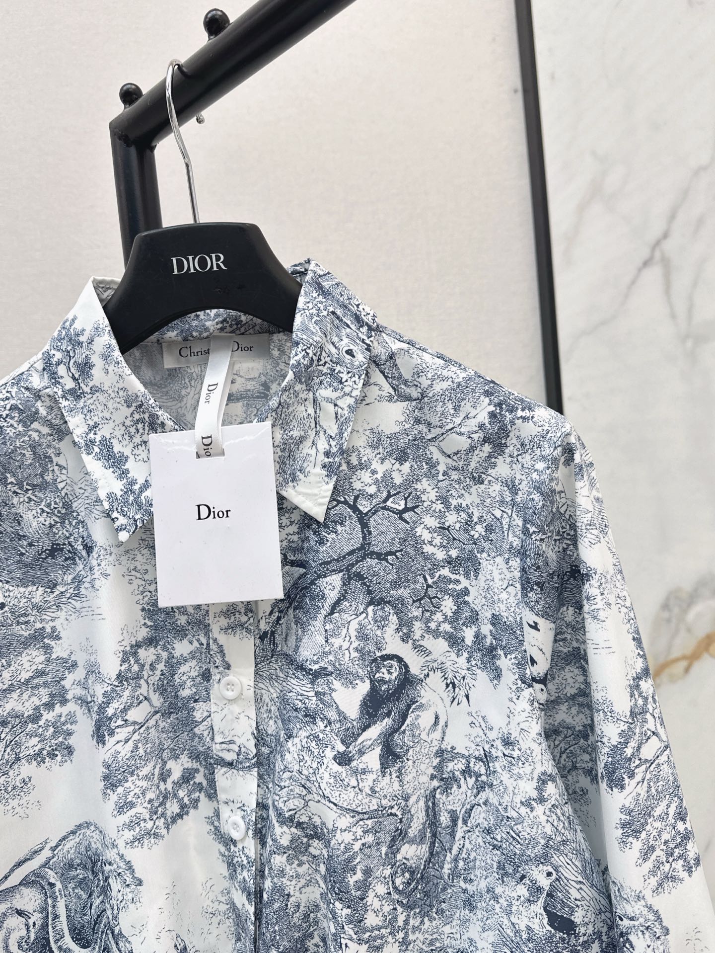 D*r 25ss print cropped tied shirt