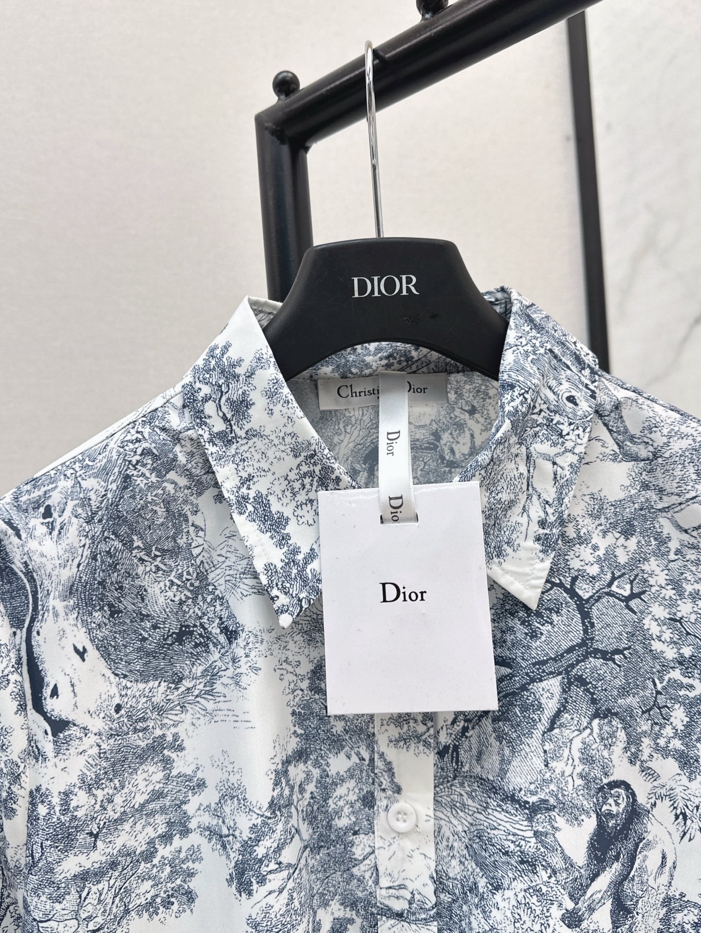 D*r 25ss print cropped tied shirt