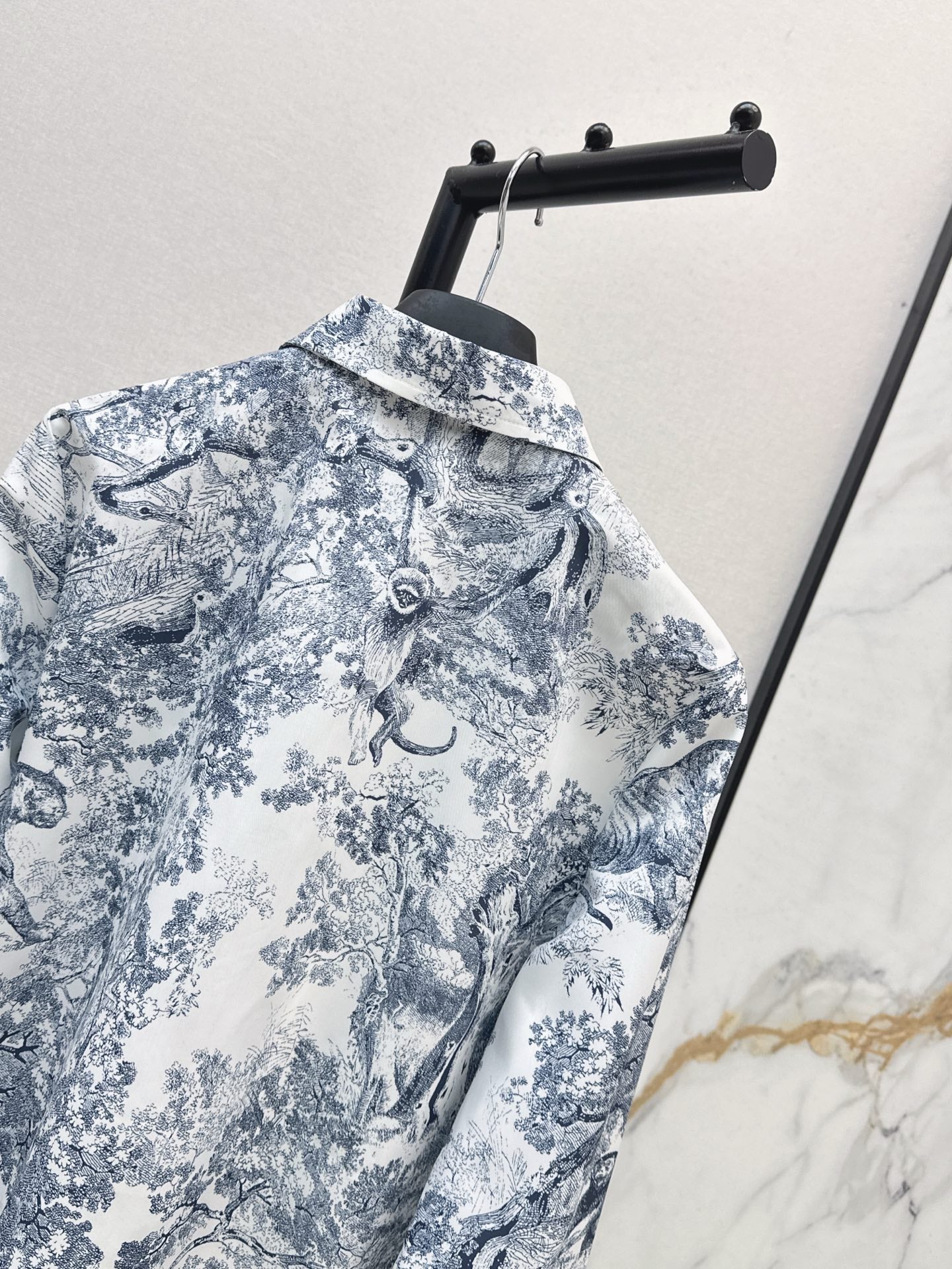 D*r 25ss print cropped tied shirt