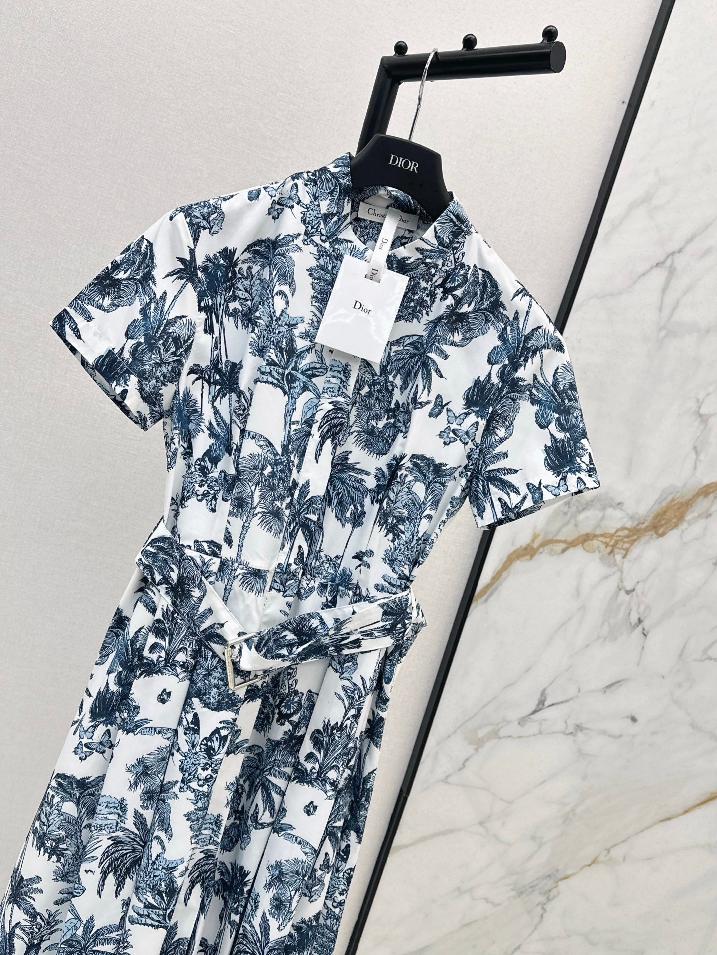 D*r 25ss Printed Mid-Length Flared Dress