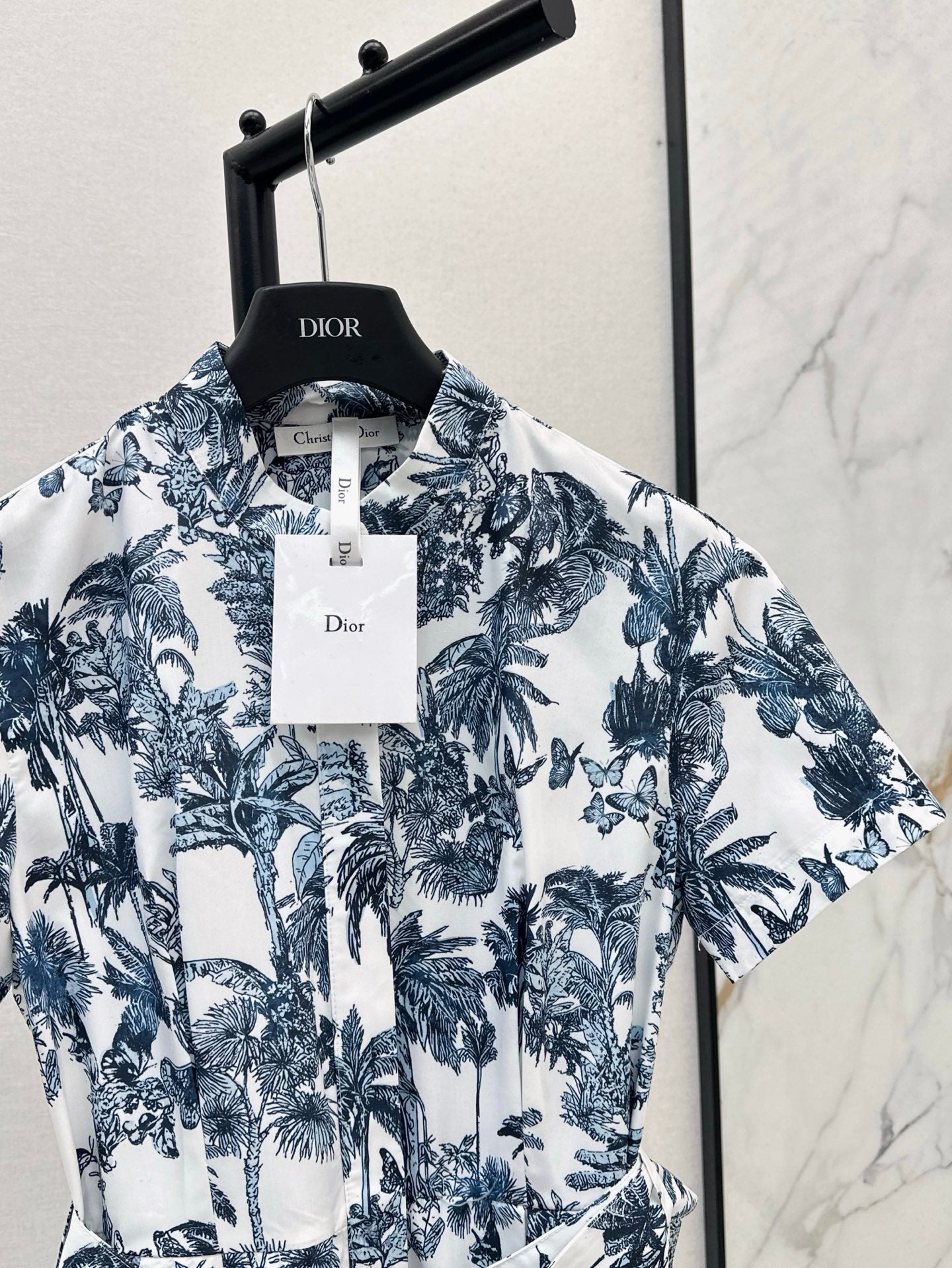 D*r 25ss Printed Mid-Length Flared Dress