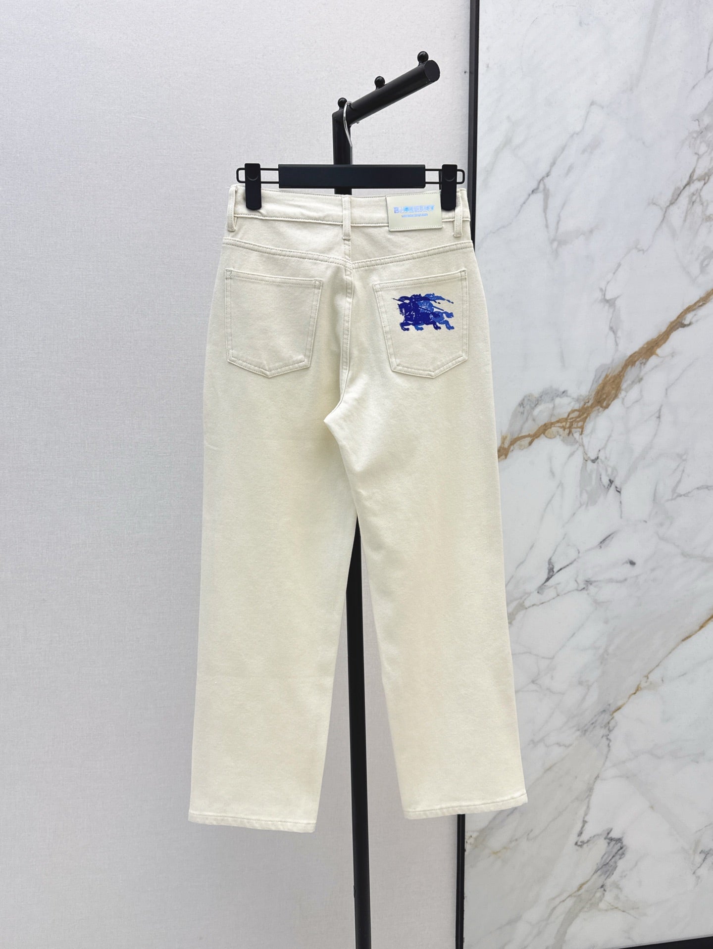 Bur* 25ss embroidered denim pants