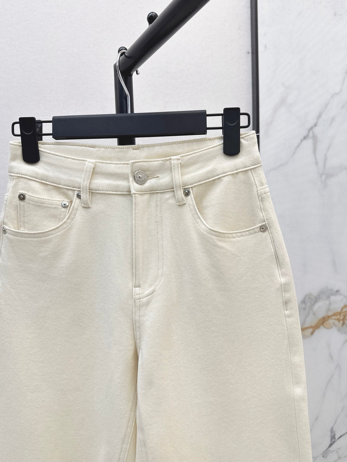 Bur* 25ss embroidered denim pants