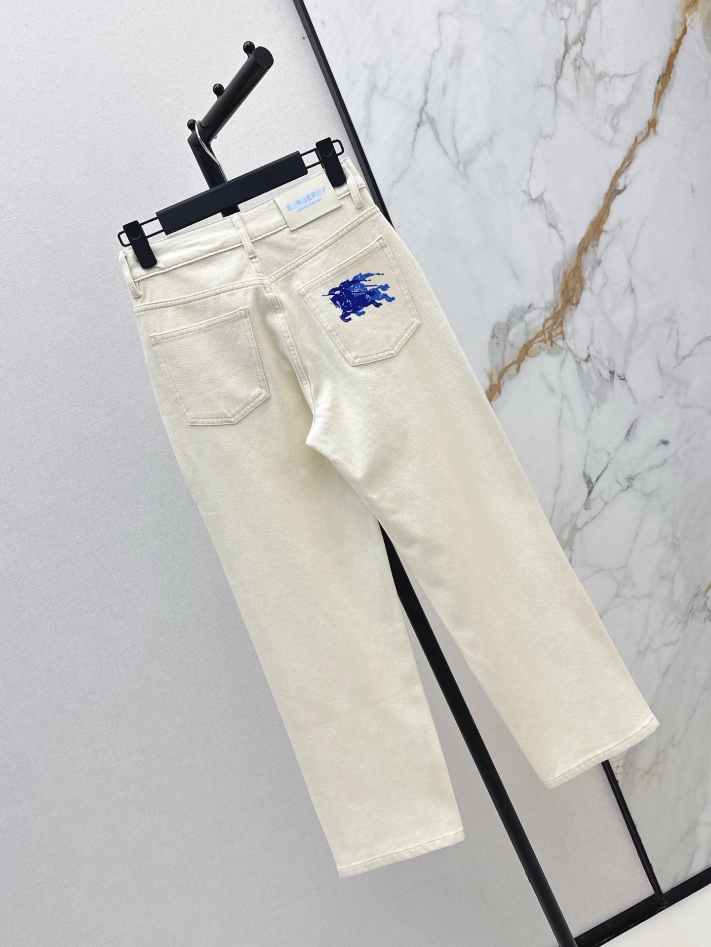 Bur* 25ss embroidered denim pants