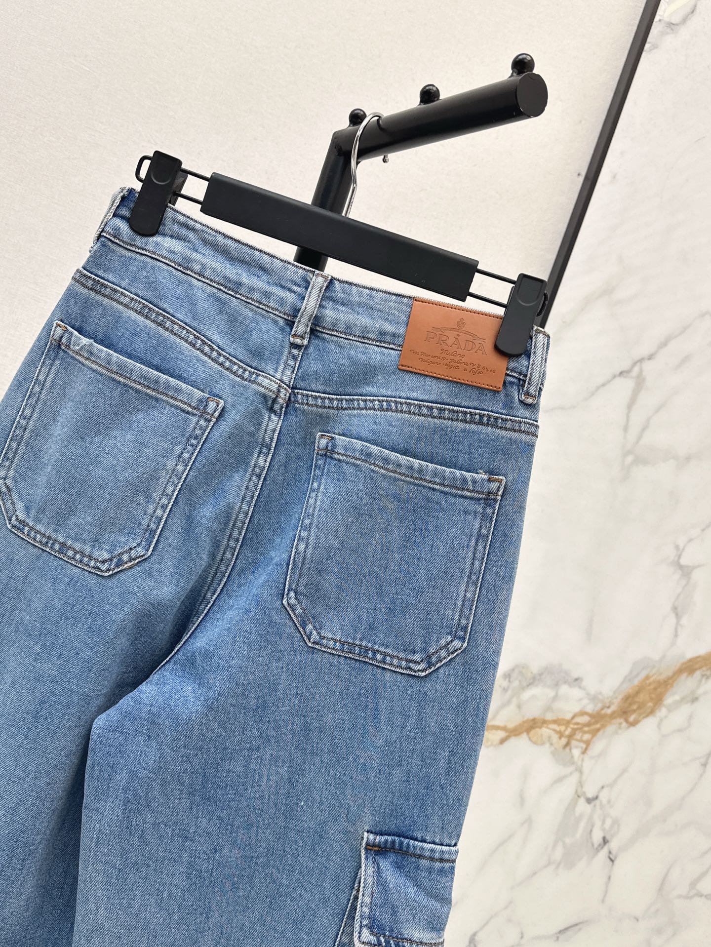 Pra* 25ss embroidered pocket jeans