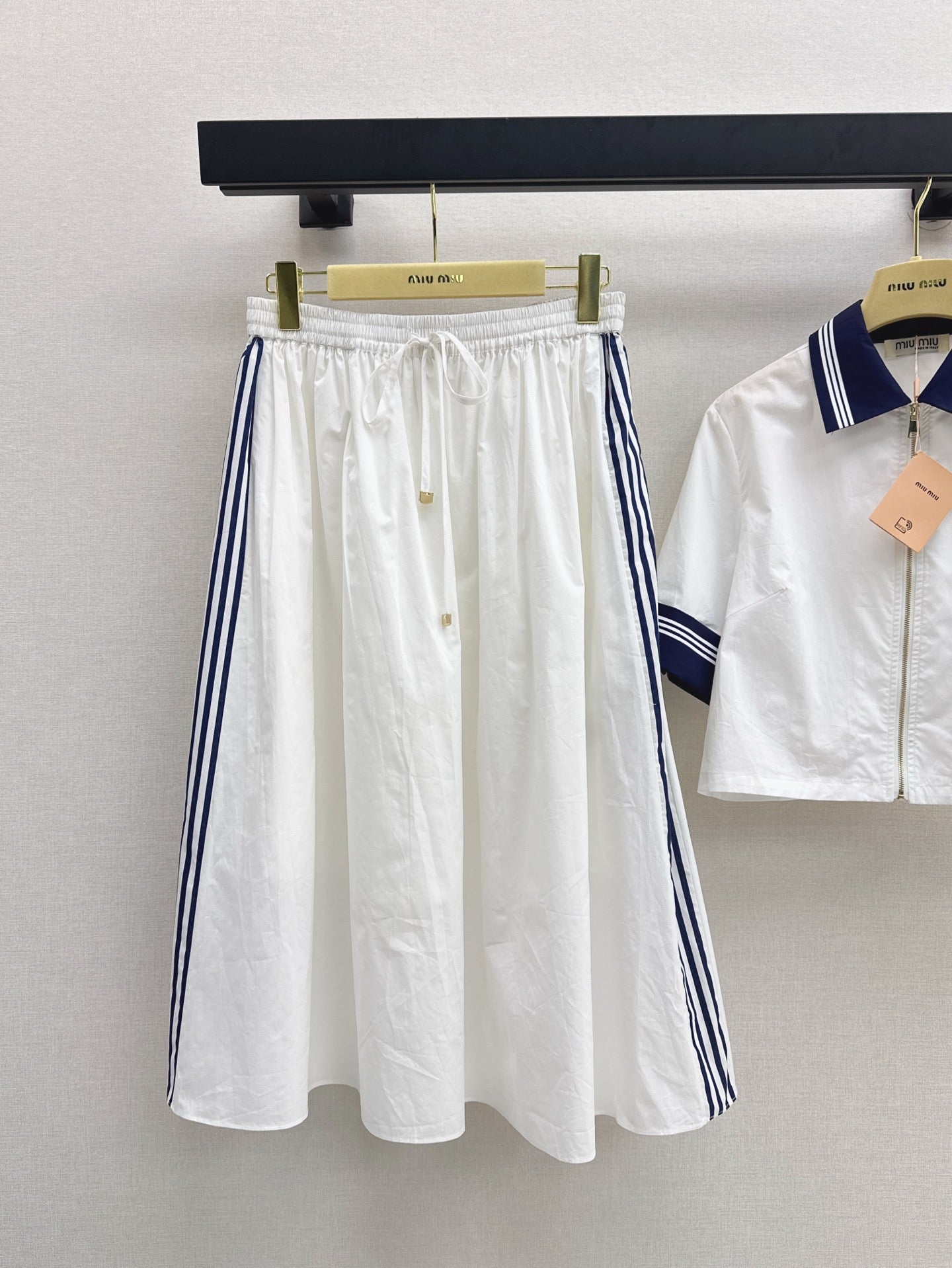 M*u 25ss colorblock collar shirt suit