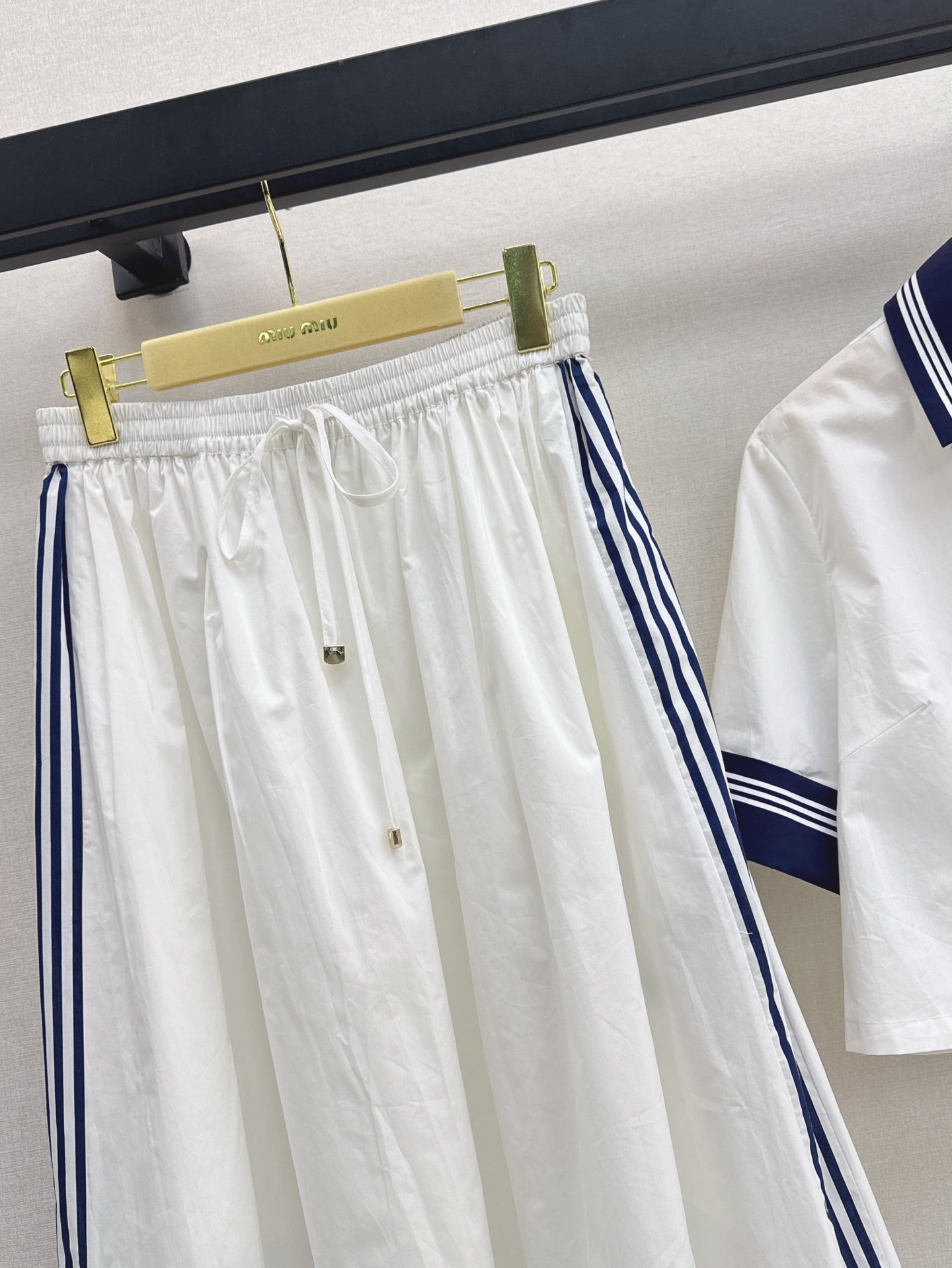 M*u 25ss colorblock collar shirt suit