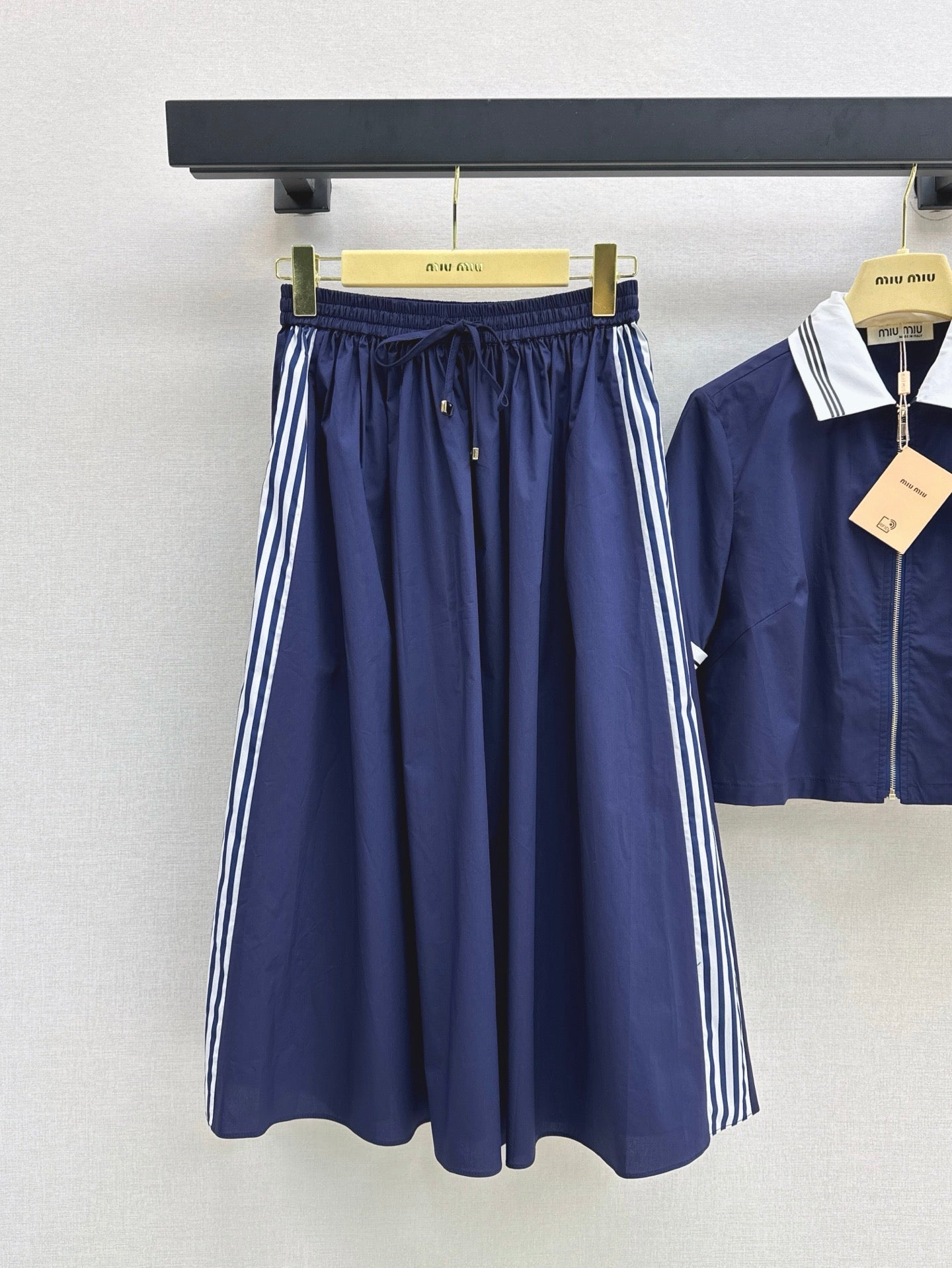 M*u 25ss colorblock collar shirt suit