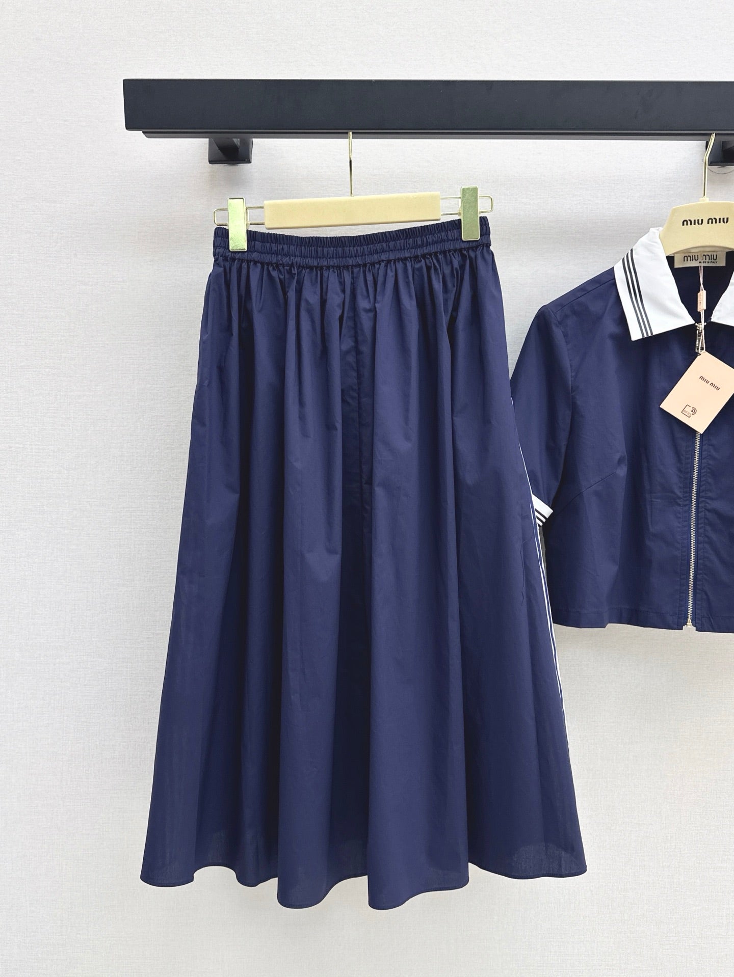 M*u 25ss colorblock collar shirt suit