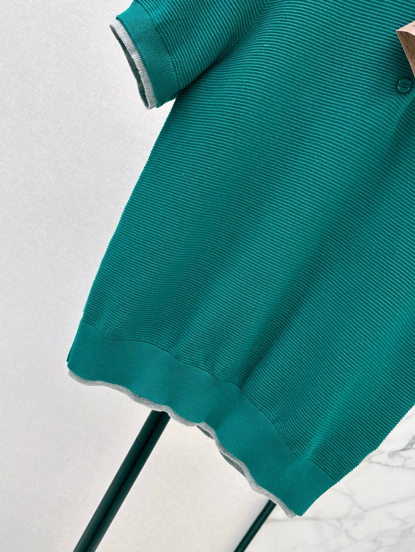 M*u 25ss cotton knitted polo shirt