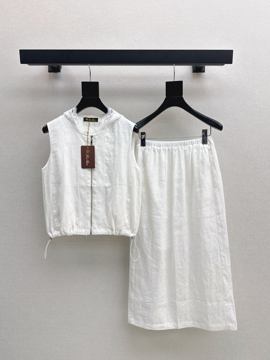 Lor*P 25ss Spliced lace jacket set