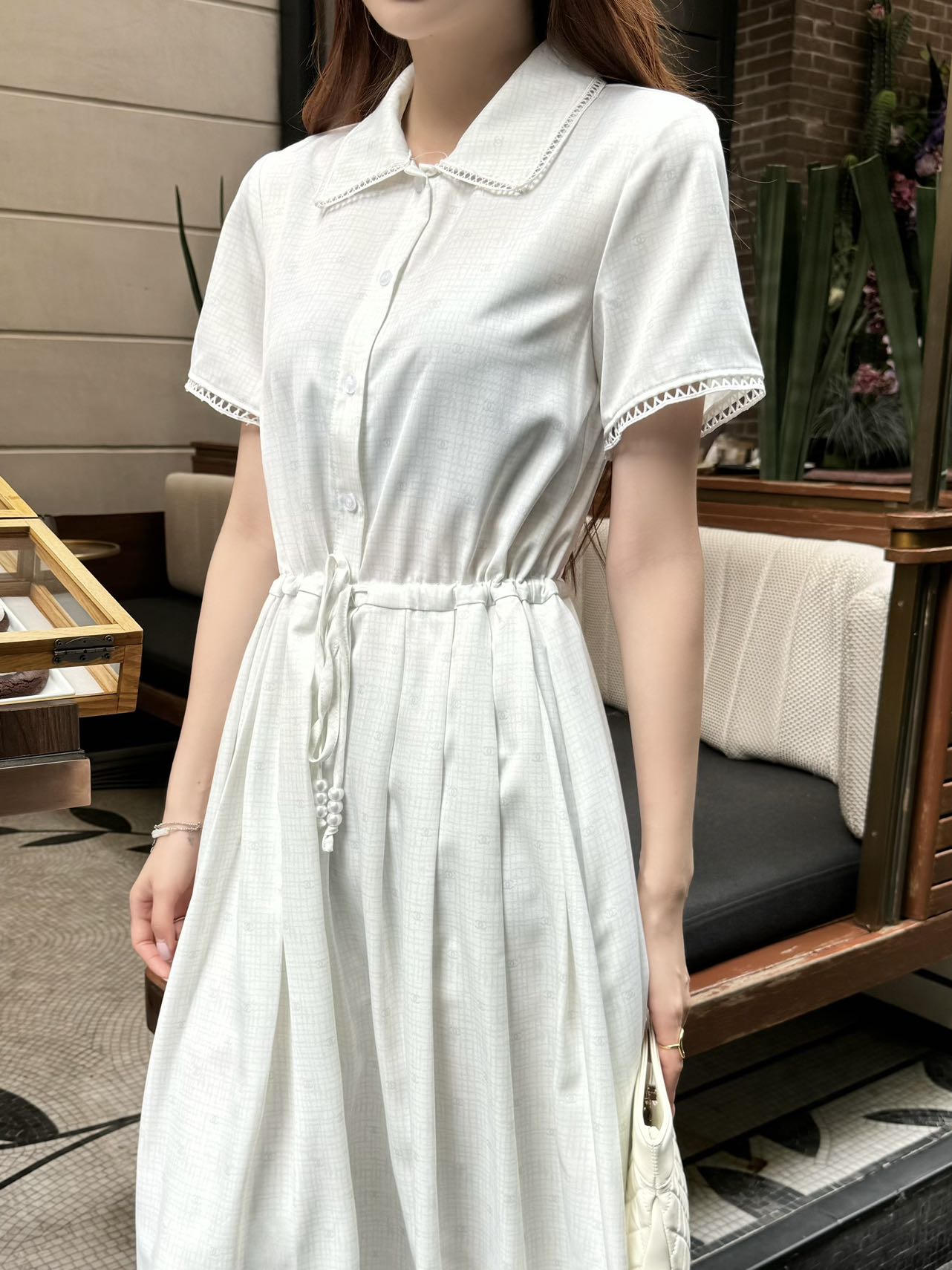 C*nel 25ss jacquard flared dress