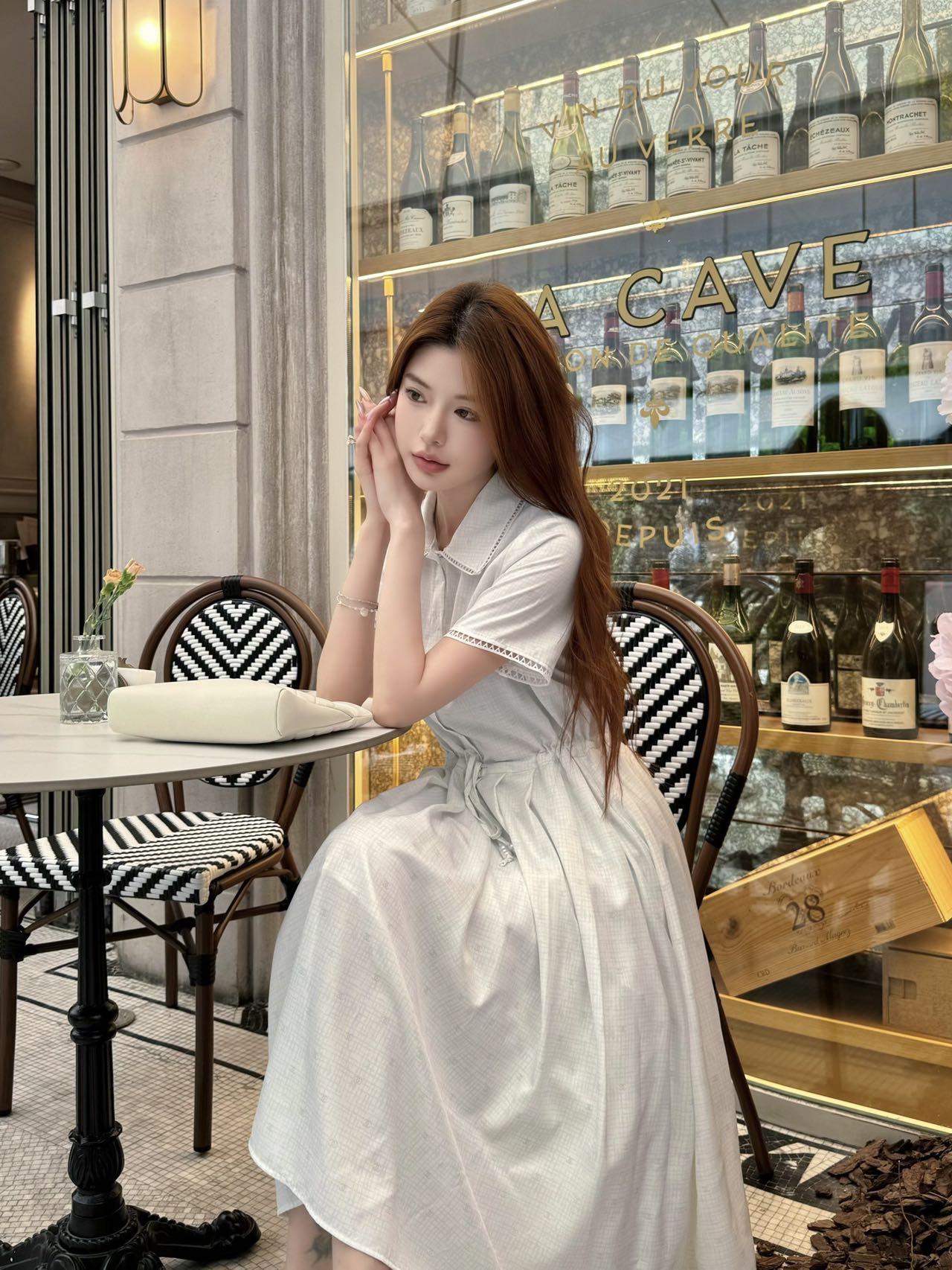 C*nel 25ss jacquard flared dress