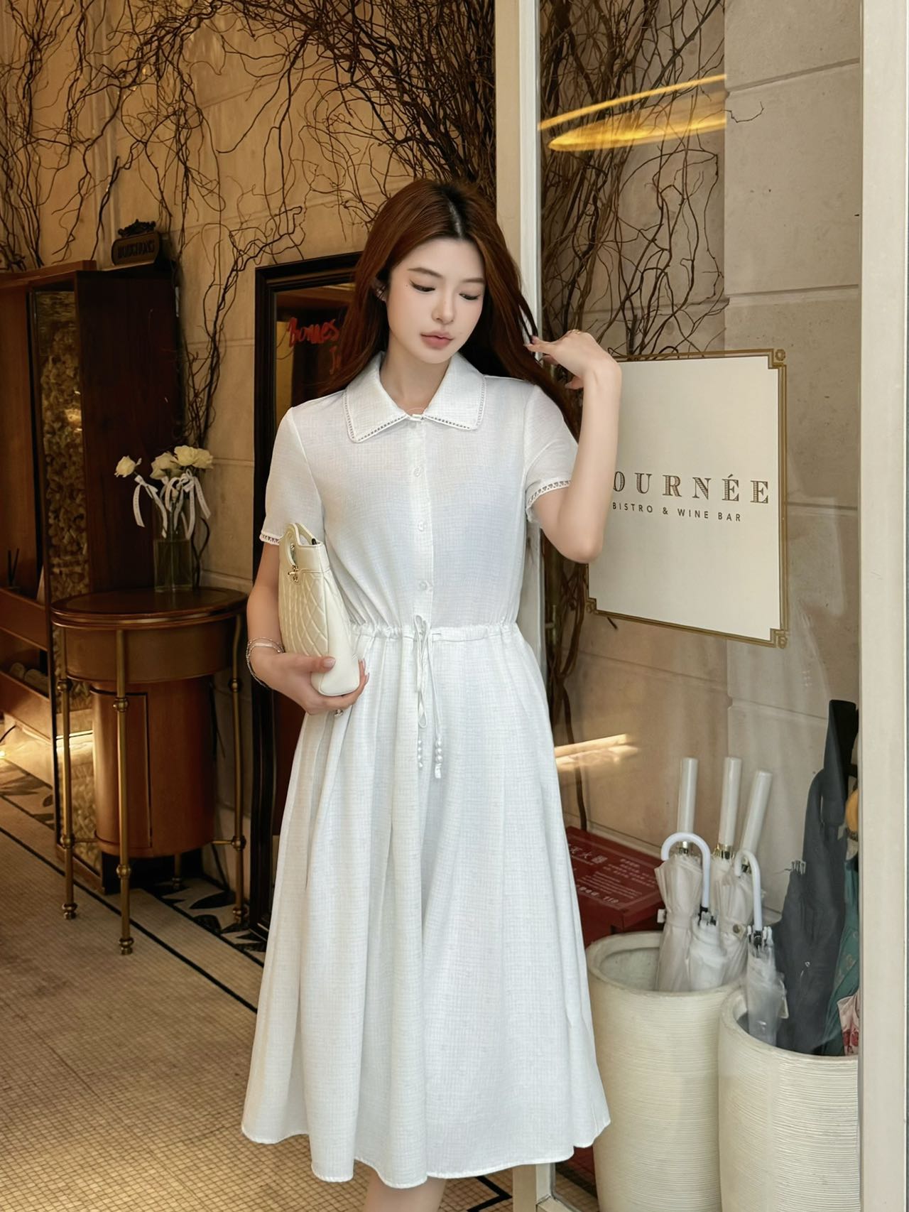 C*nel 25ss jacquard flared dress