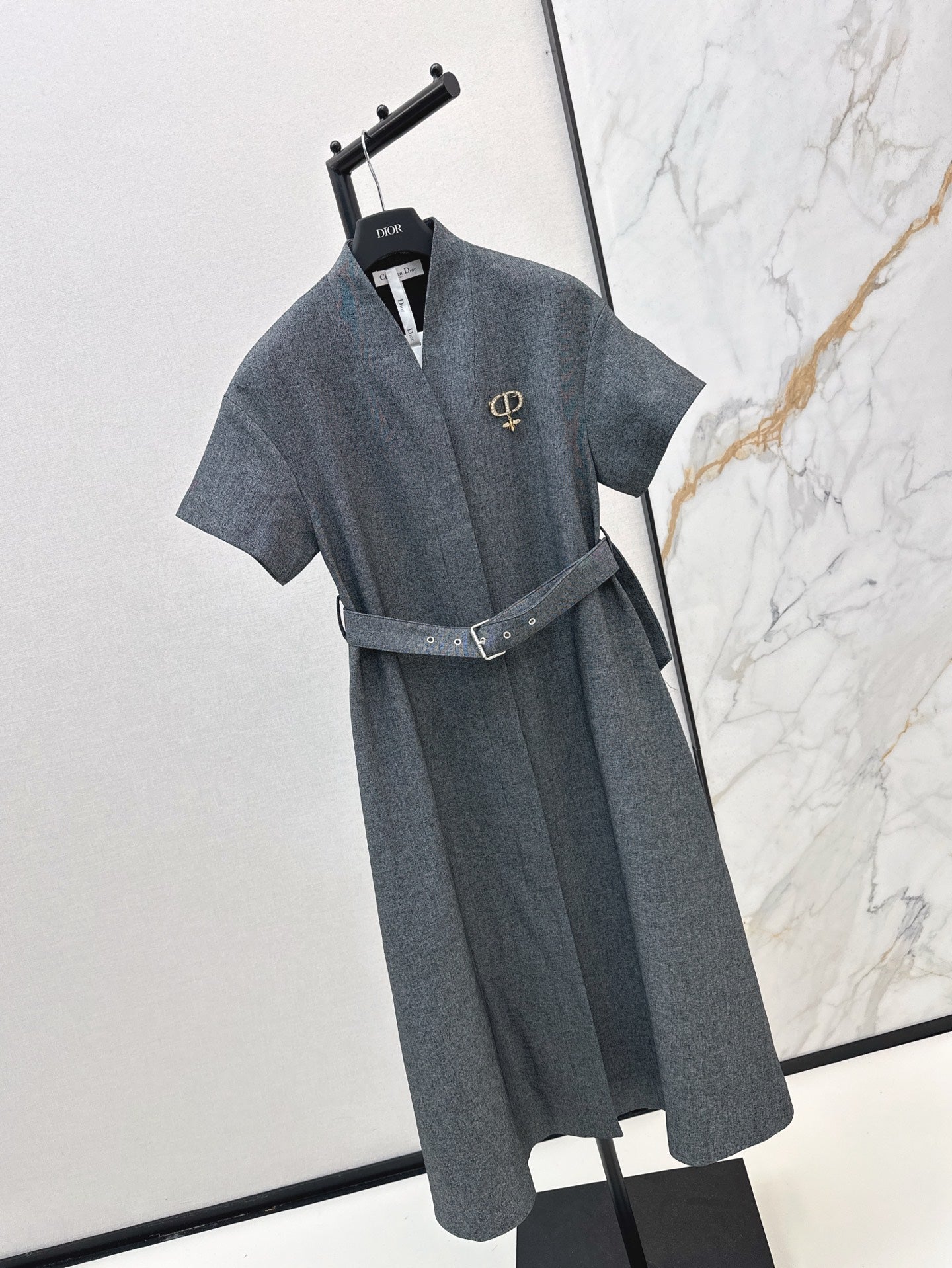 D*r 25ss mid-length belted dress