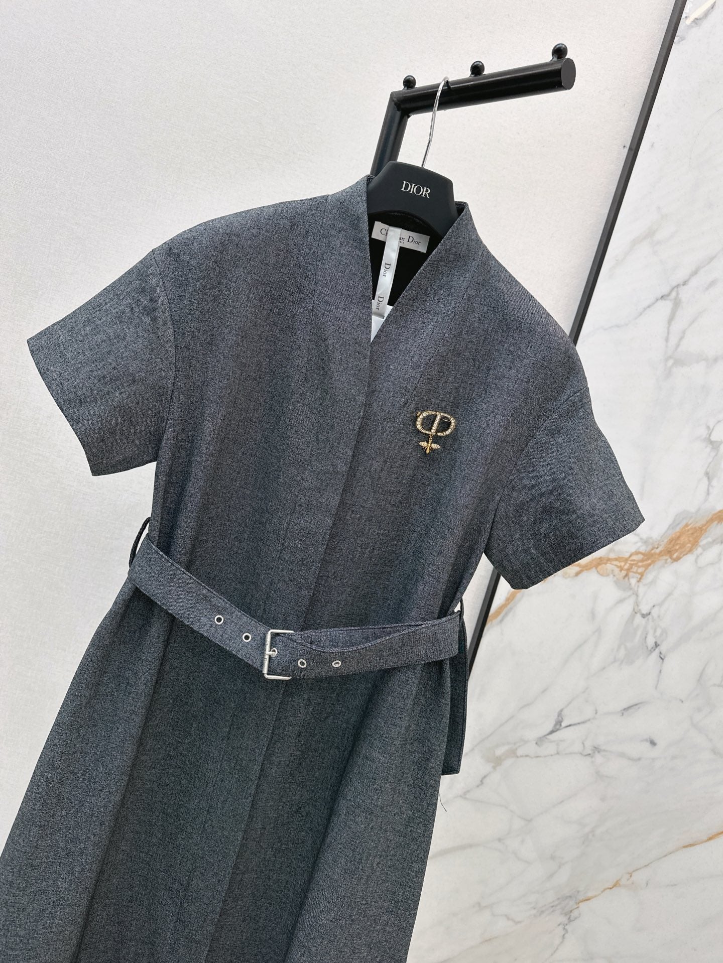 D*r 25ss mid-length belted dress