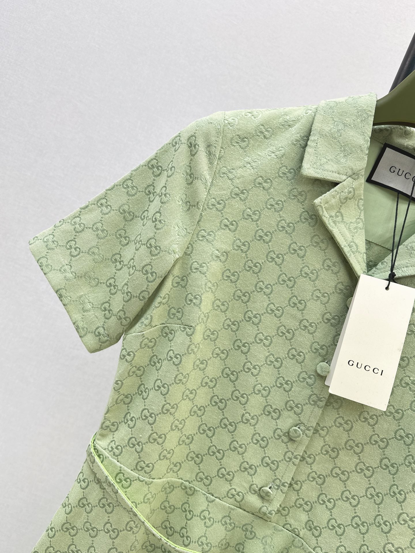 Gu* 25ss Mid-length GG jacquard dress