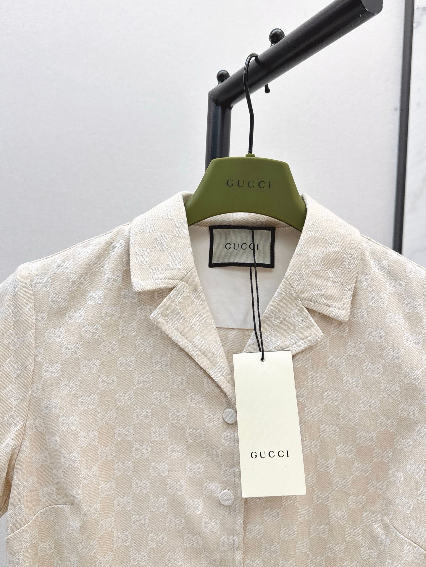 Gu* 25ss Mid-length GG jacquard dress