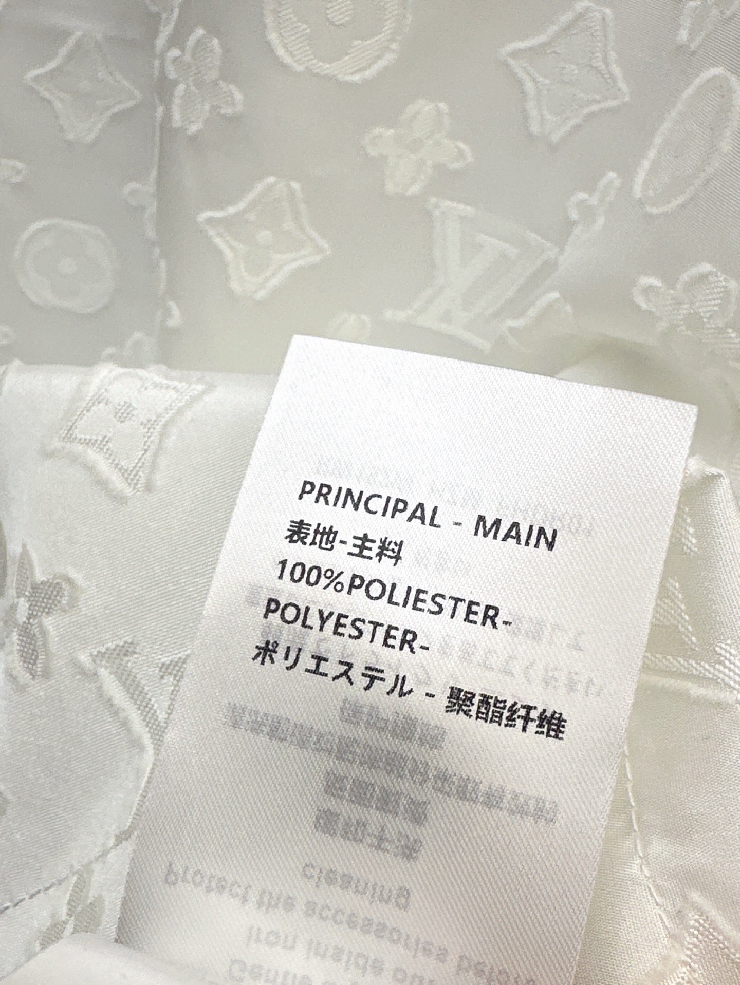 Loui* 25ss monogram jacquard stand collar top