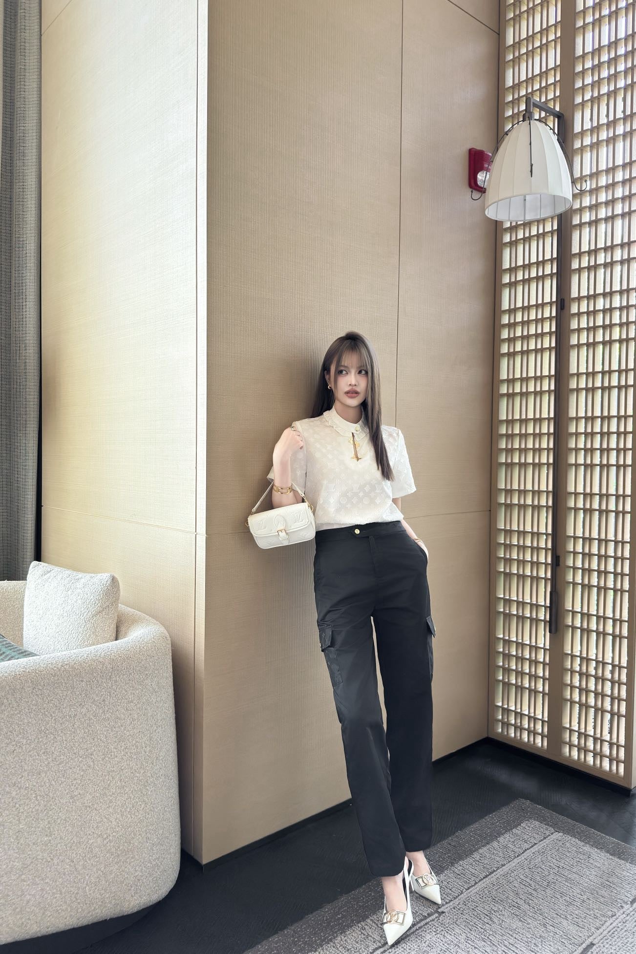 Loui* 25ss fitted cargo pants