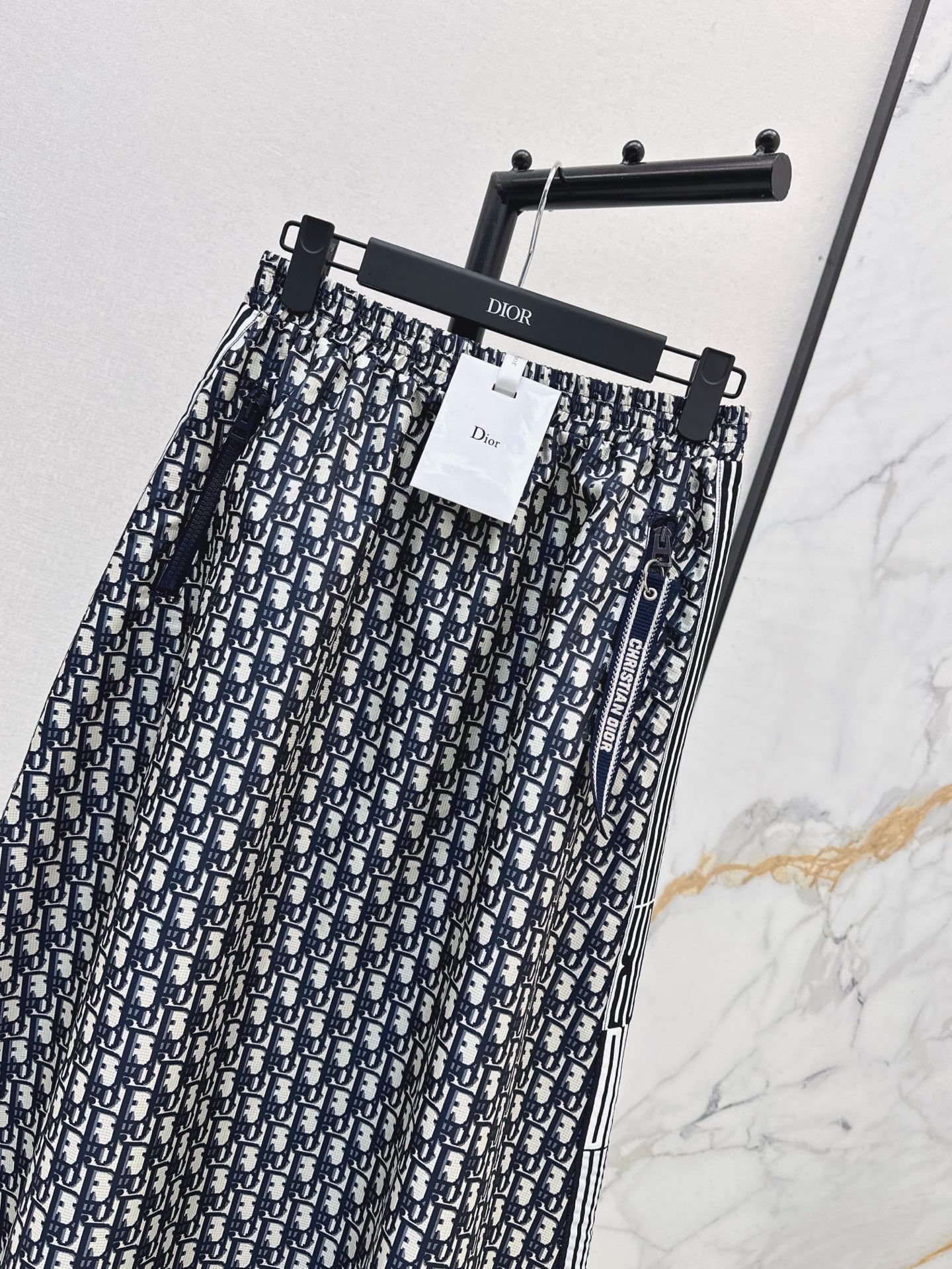 D*r 25ss jacquard technical taffeta skirt