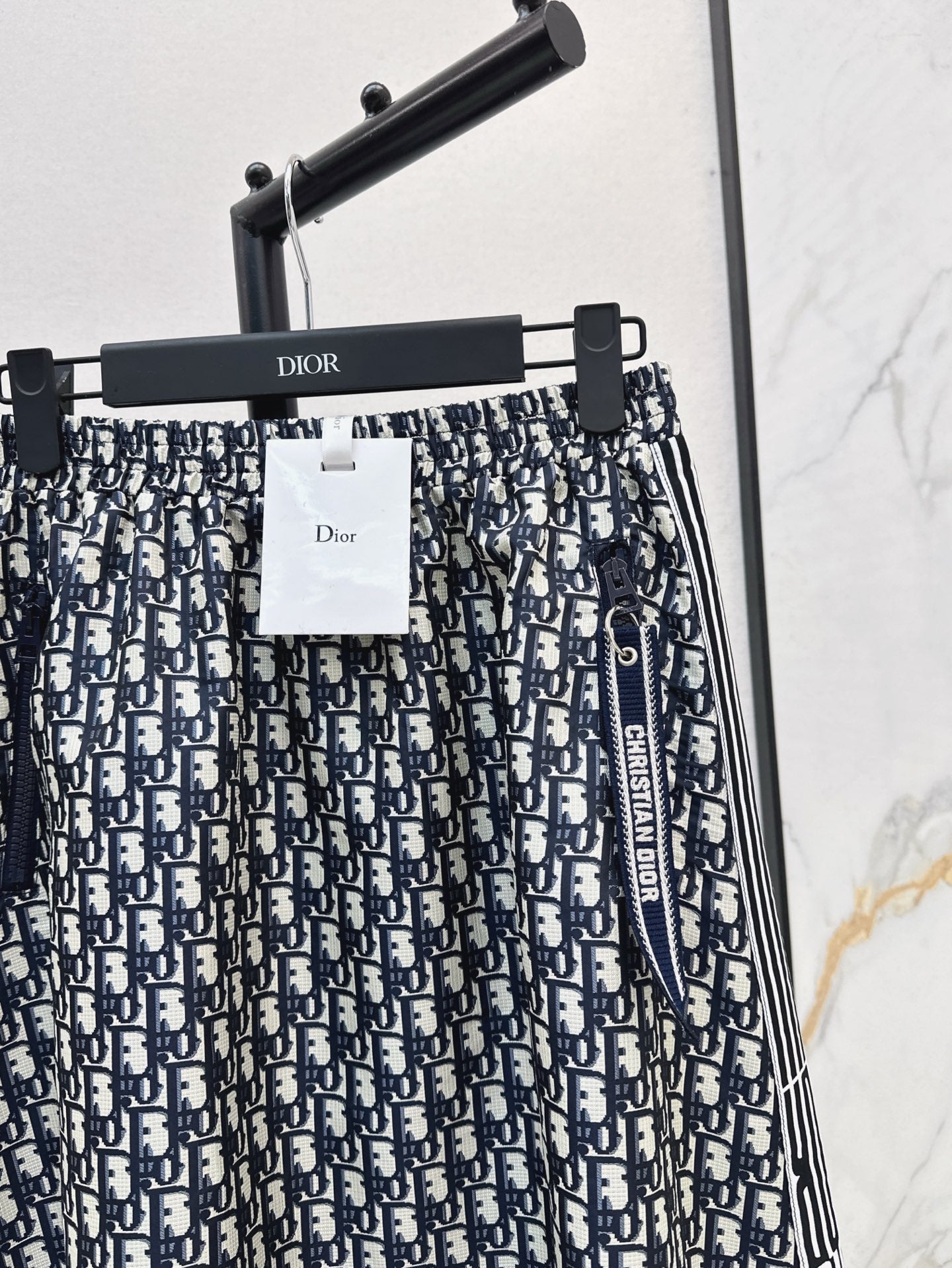 D*r 25ss jacquard technical taffeta skirt