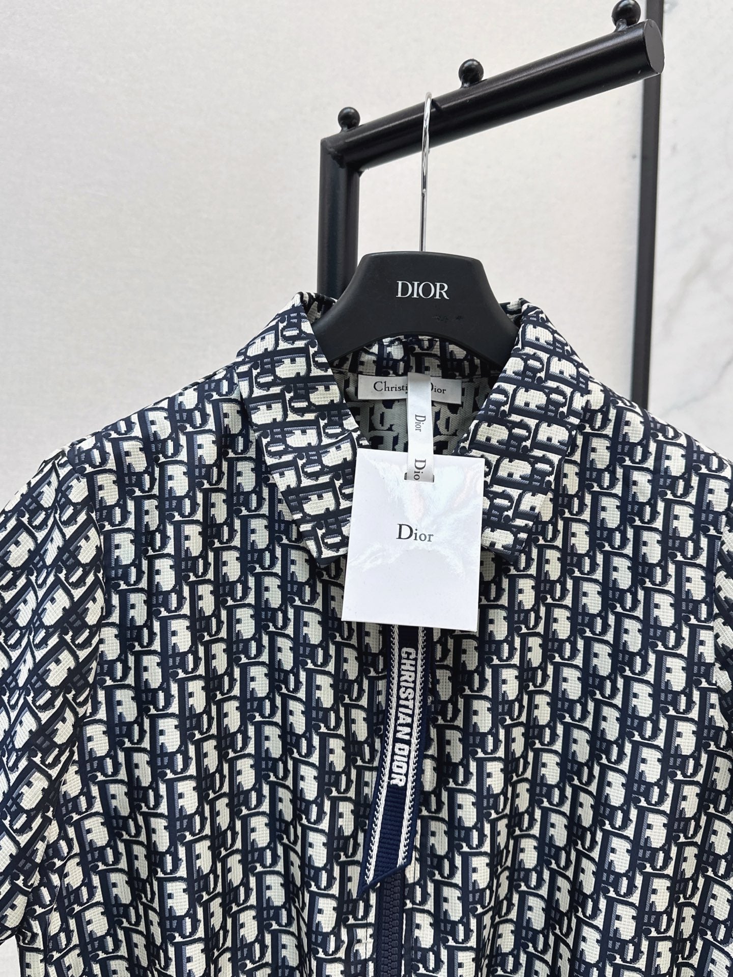 D*r 25ss jacquard technical taffeta drawstring dress