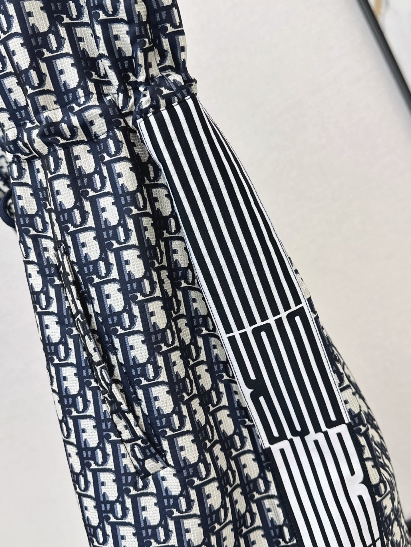 D*r 25ss jacquard technical taffeta drawstring dress