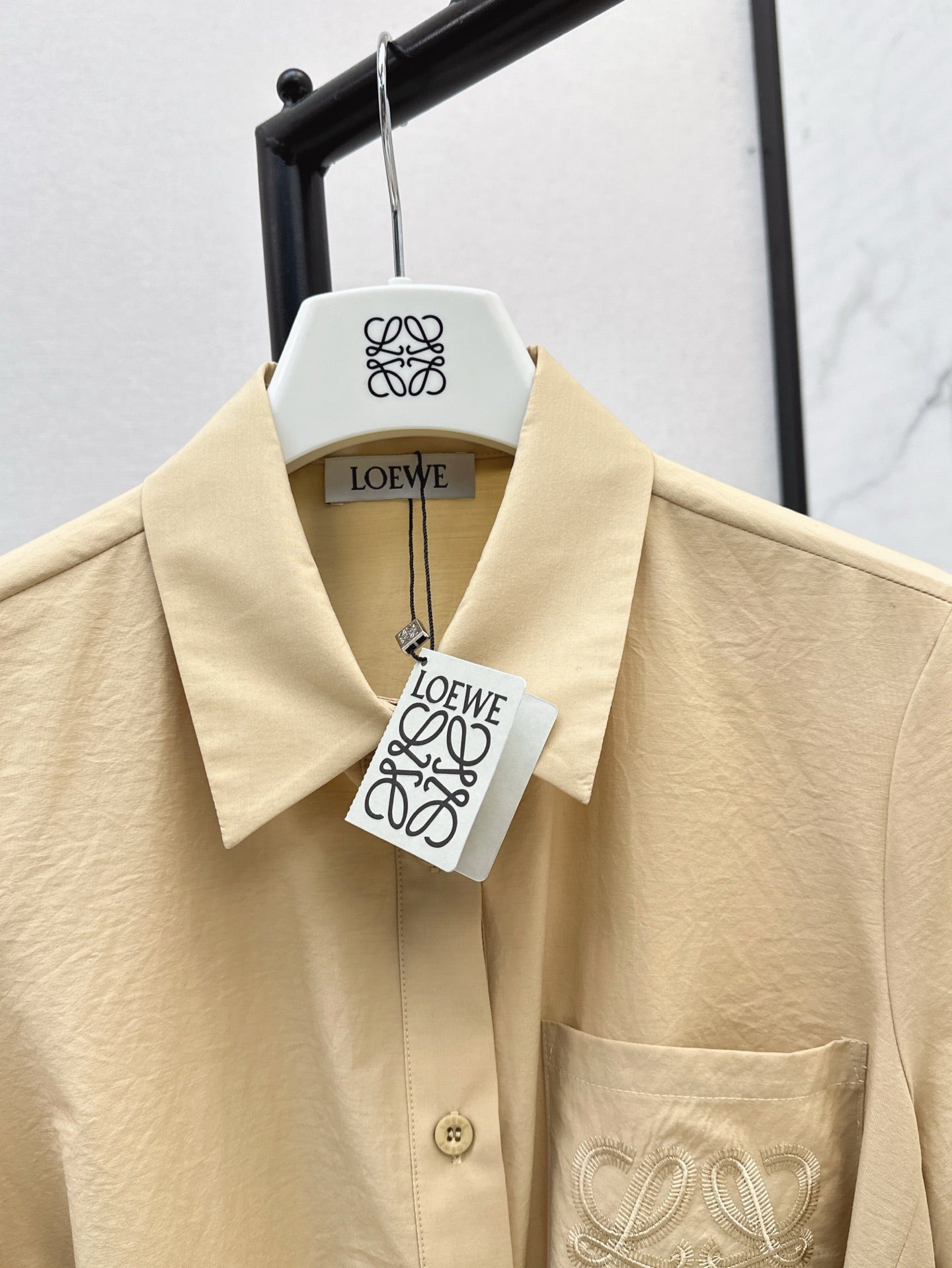 Loe* 25ss twill belted dress