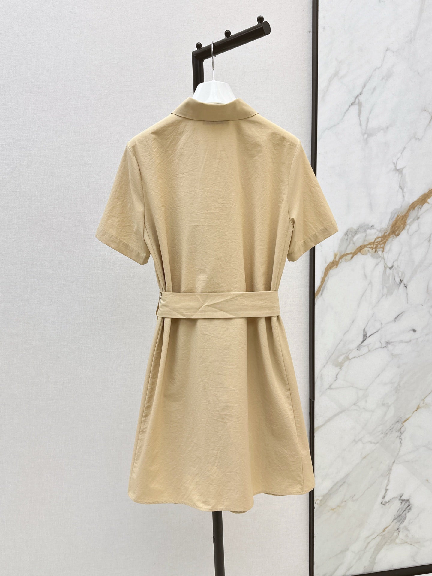 Loe* 25ss twill belted dress