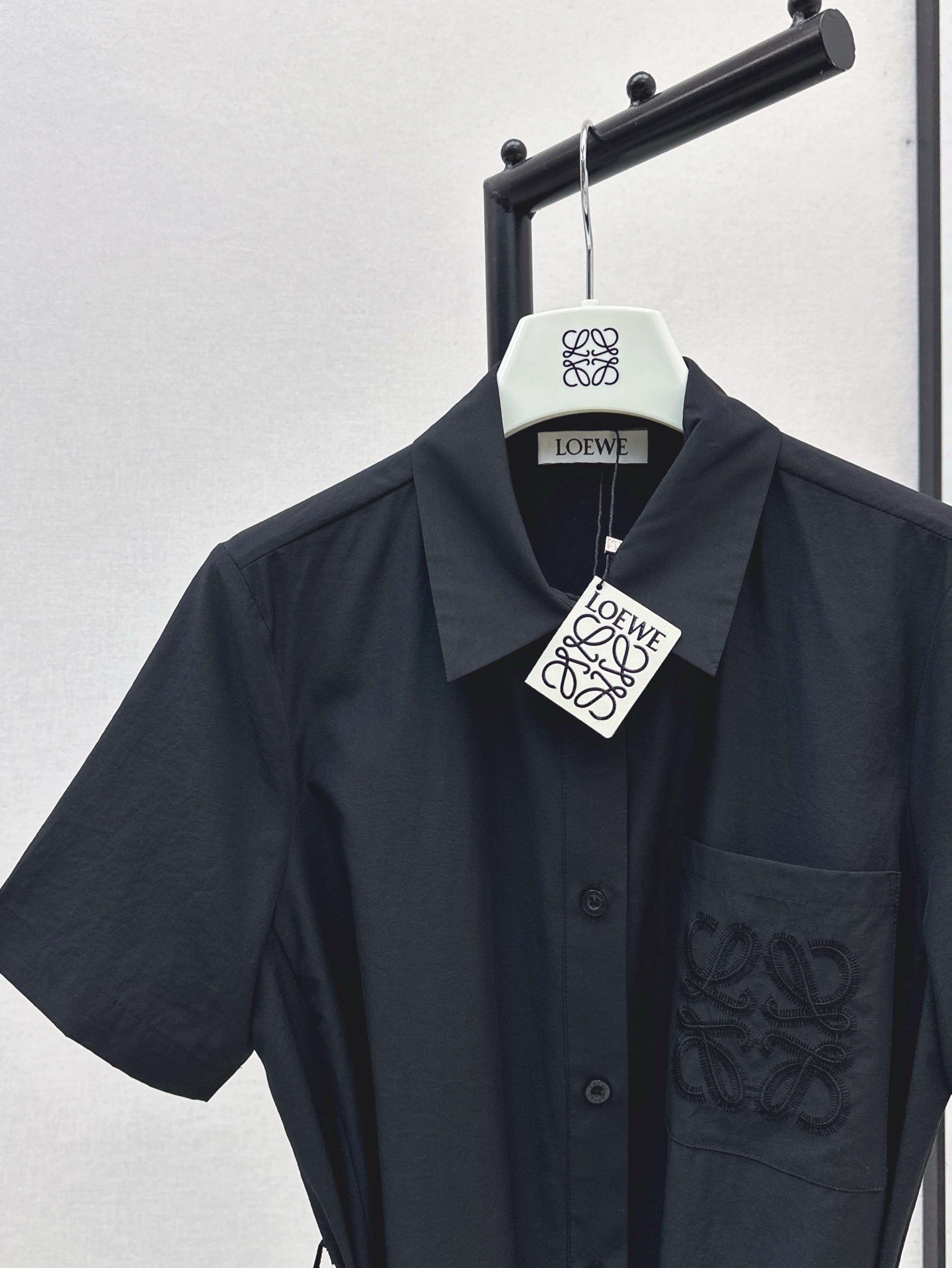 Loe* 25ss twill belted dress