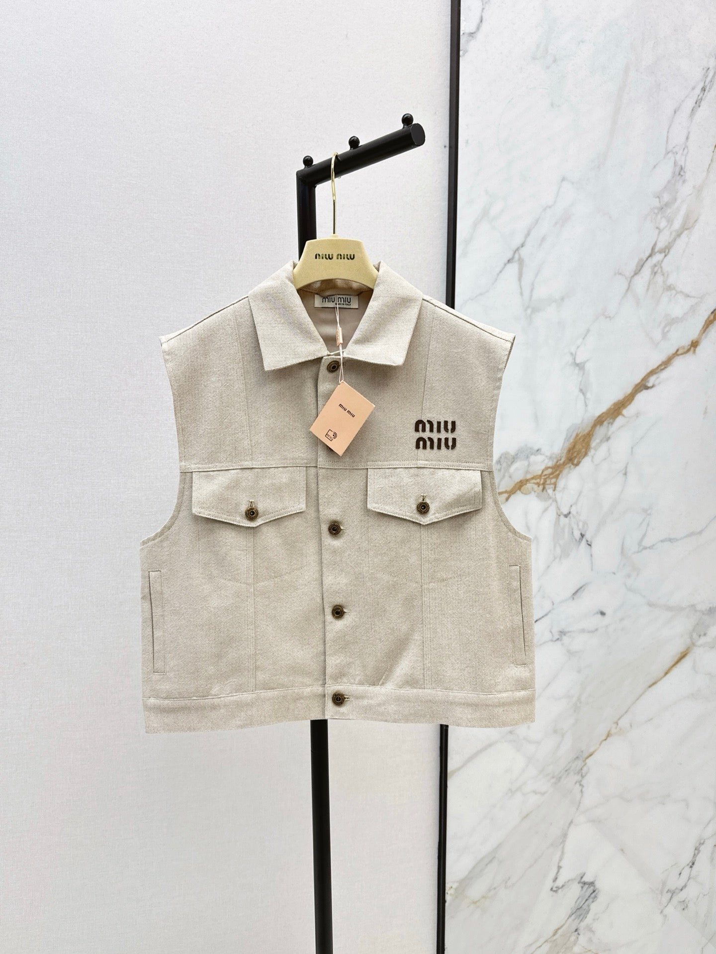 M*u 25ss Colorblock hem vest