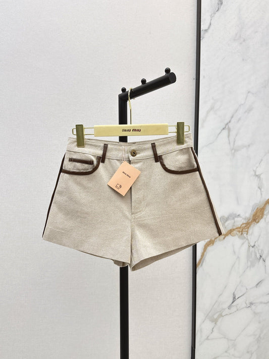 M*u 25ss Colorblock hem shorts