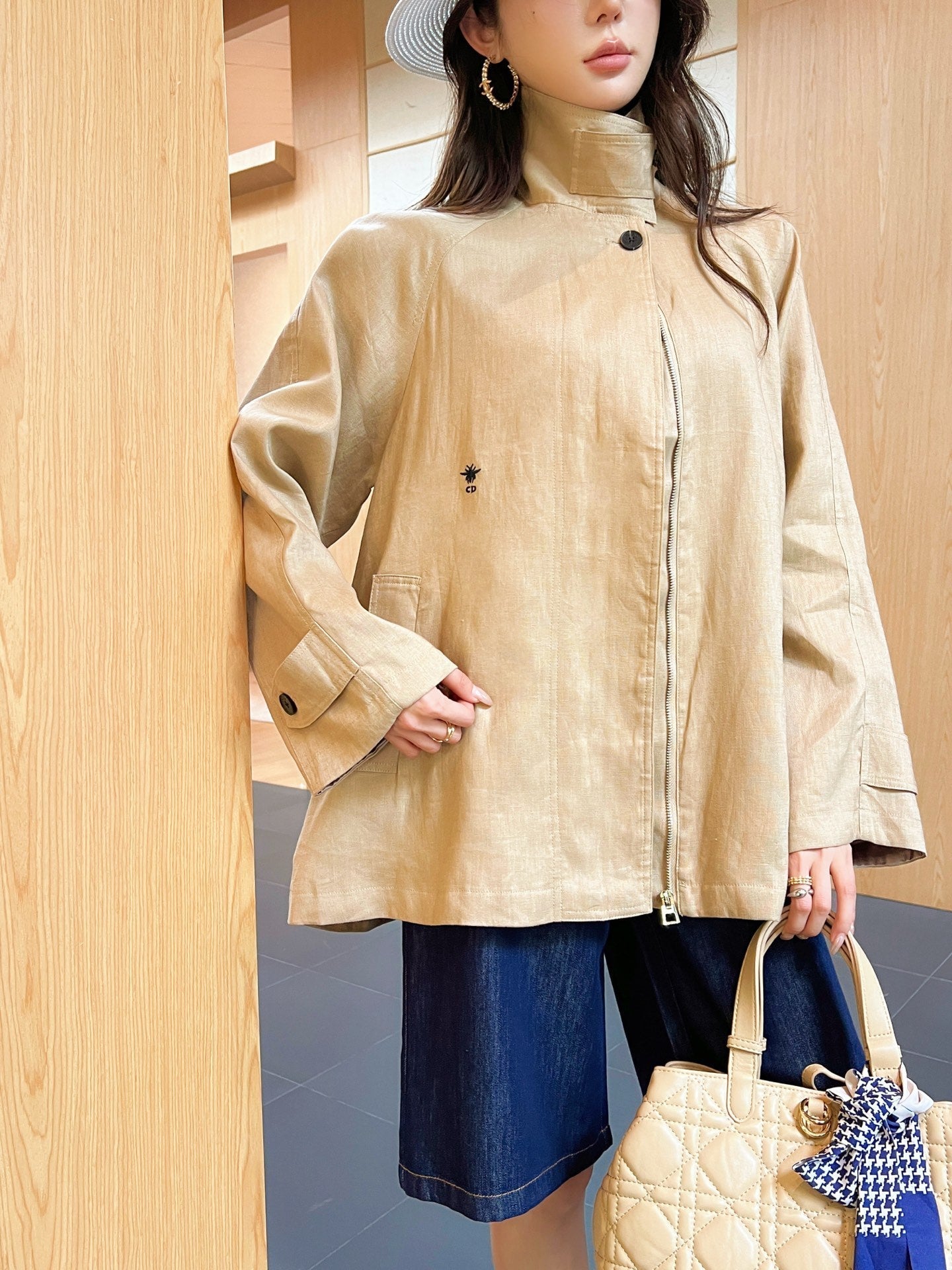 D*r 25ss linen loose coat
