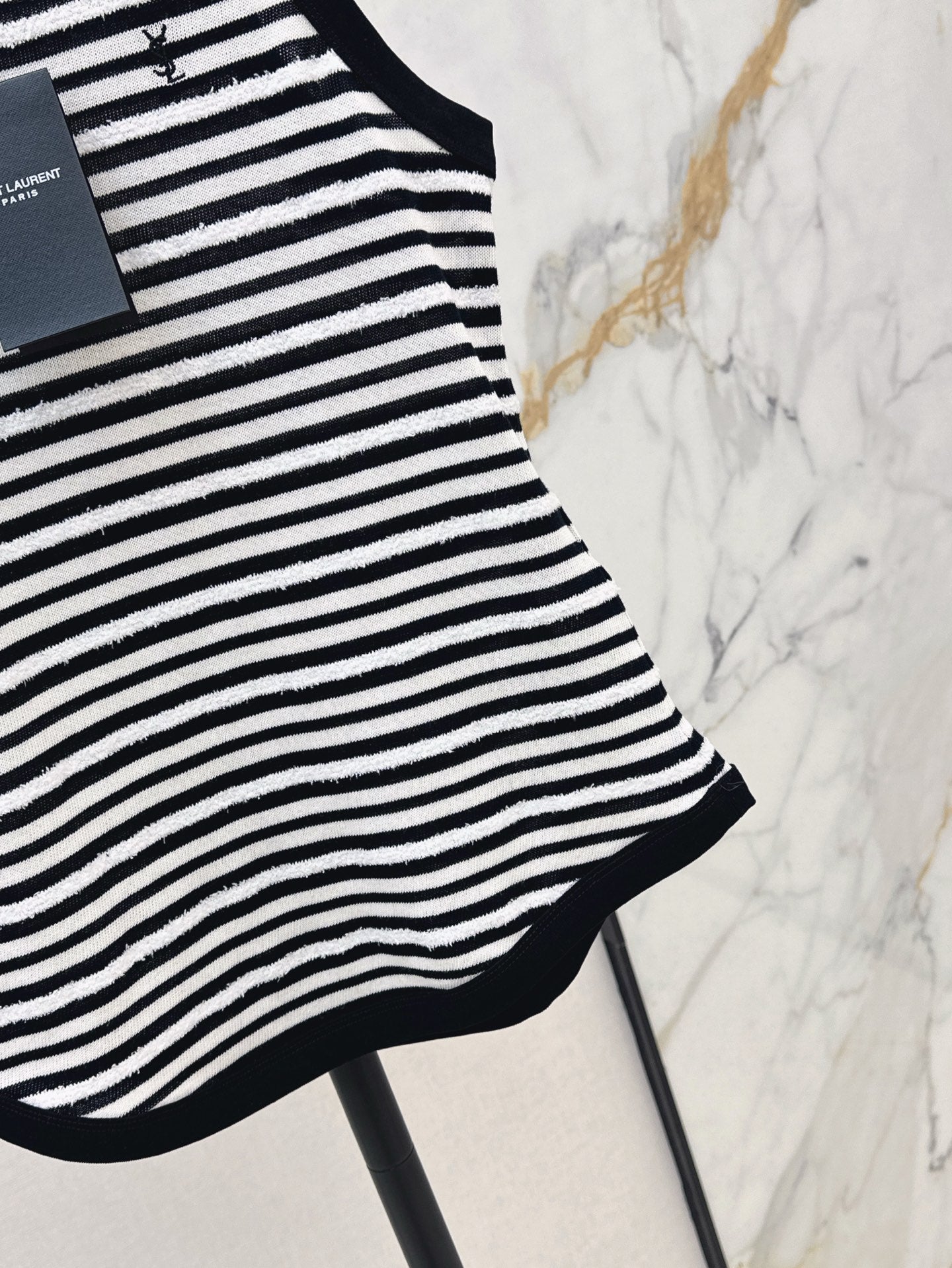 YS* 25ss embroidered striped vest