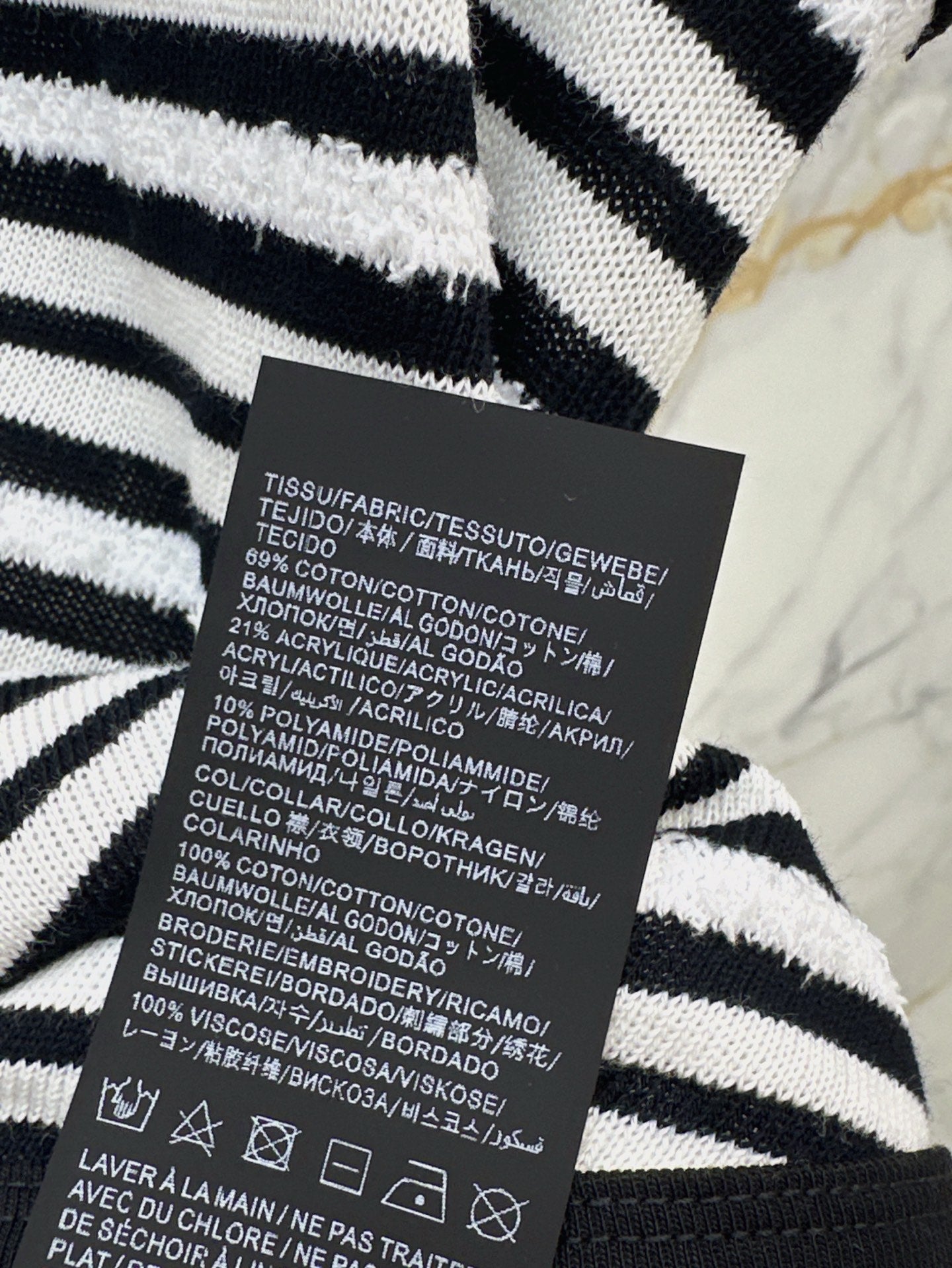 YS* 25ss embroidered striped vest