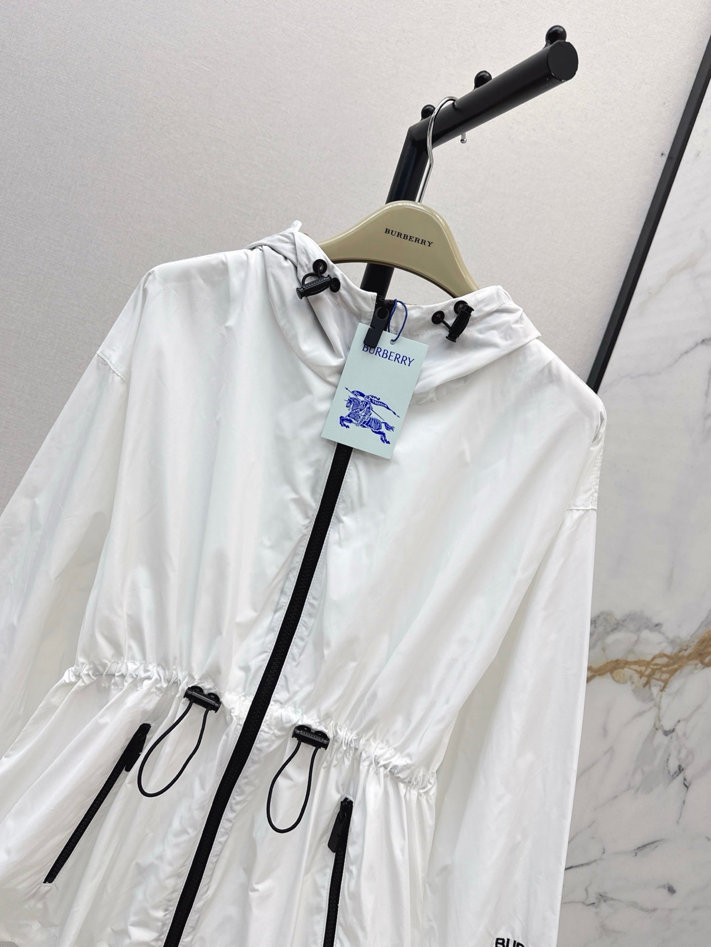 Bur* 25ss Nylon hooded jacket