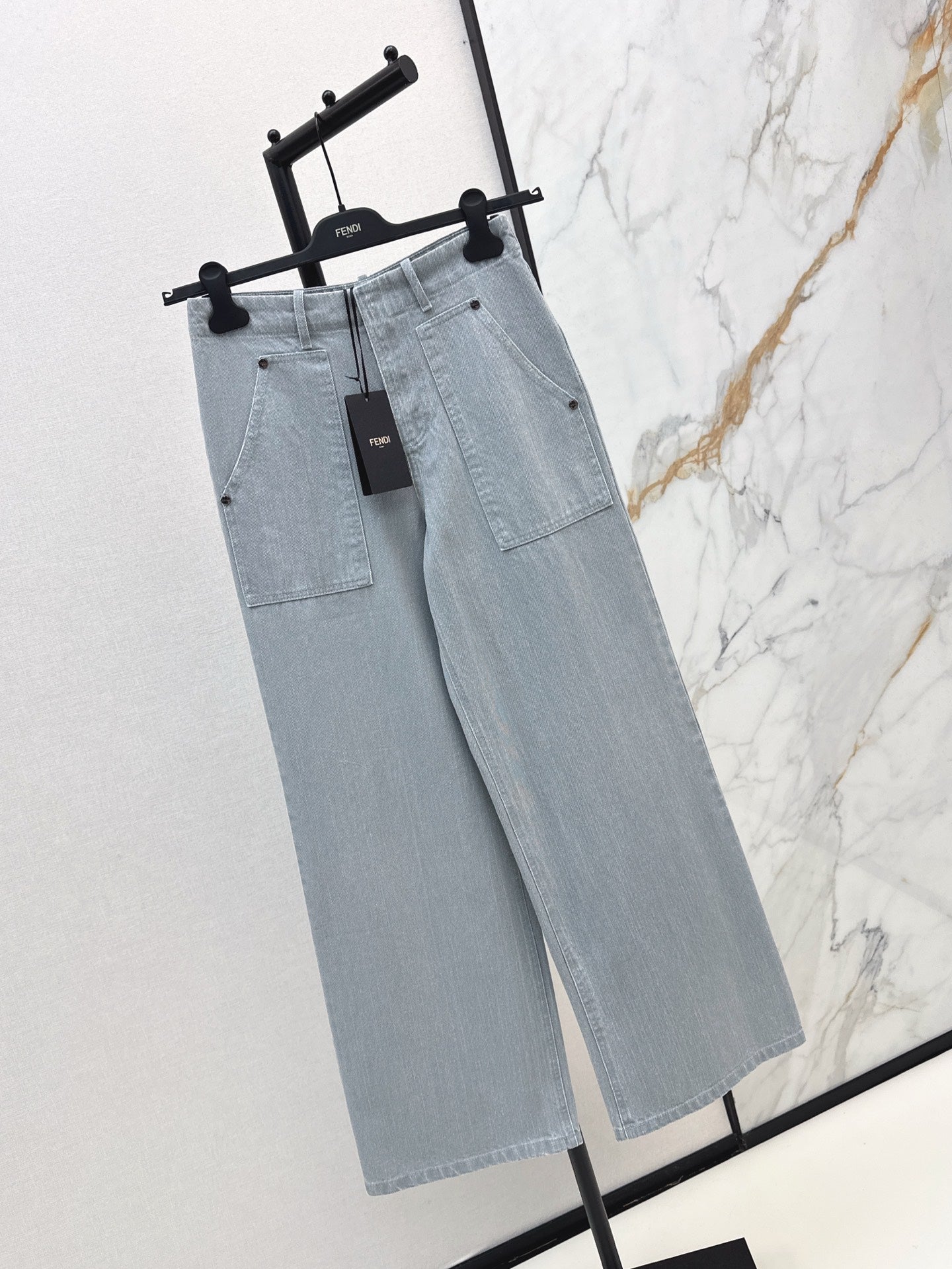 Fd* 25ss wide leg denim pants