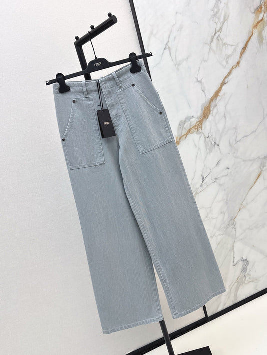 Fd* 25ss wide leg denim pants