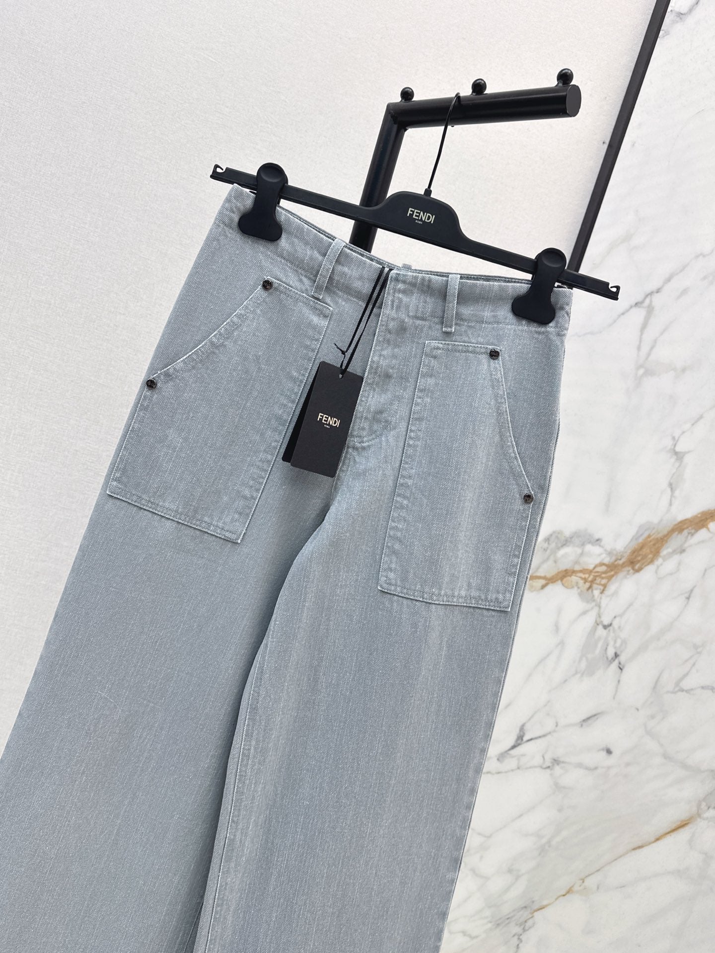 Fd* 25ss wide leg denim pants