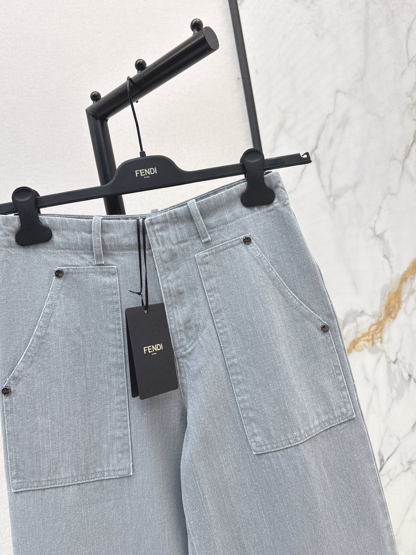 Fd* 25ss wide leg denim pants