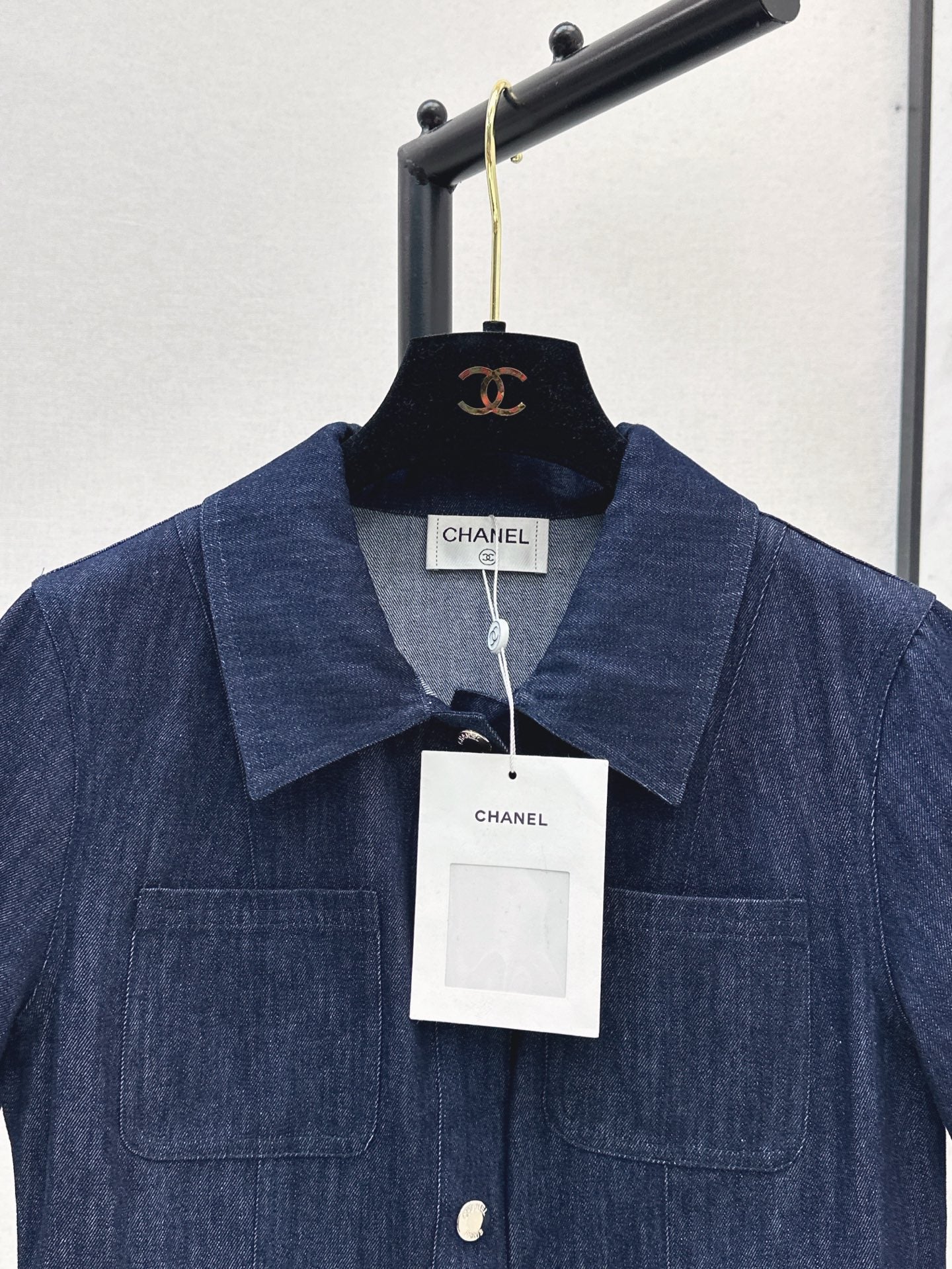 C*nel 25ss button-up denim dress